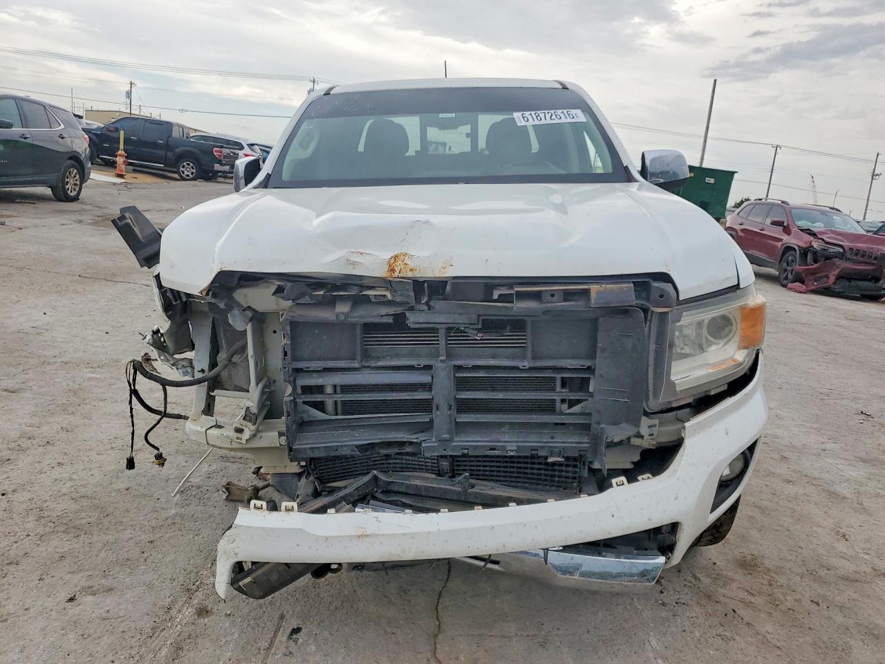 2017 Gmc Canyon Slt White vin: 1GTG6DEN3H1294041