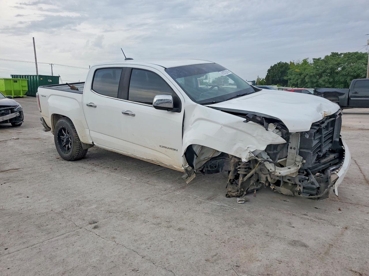 2017 Gmc Canyon Slt White vin: 1GTG6DEN3H1294041