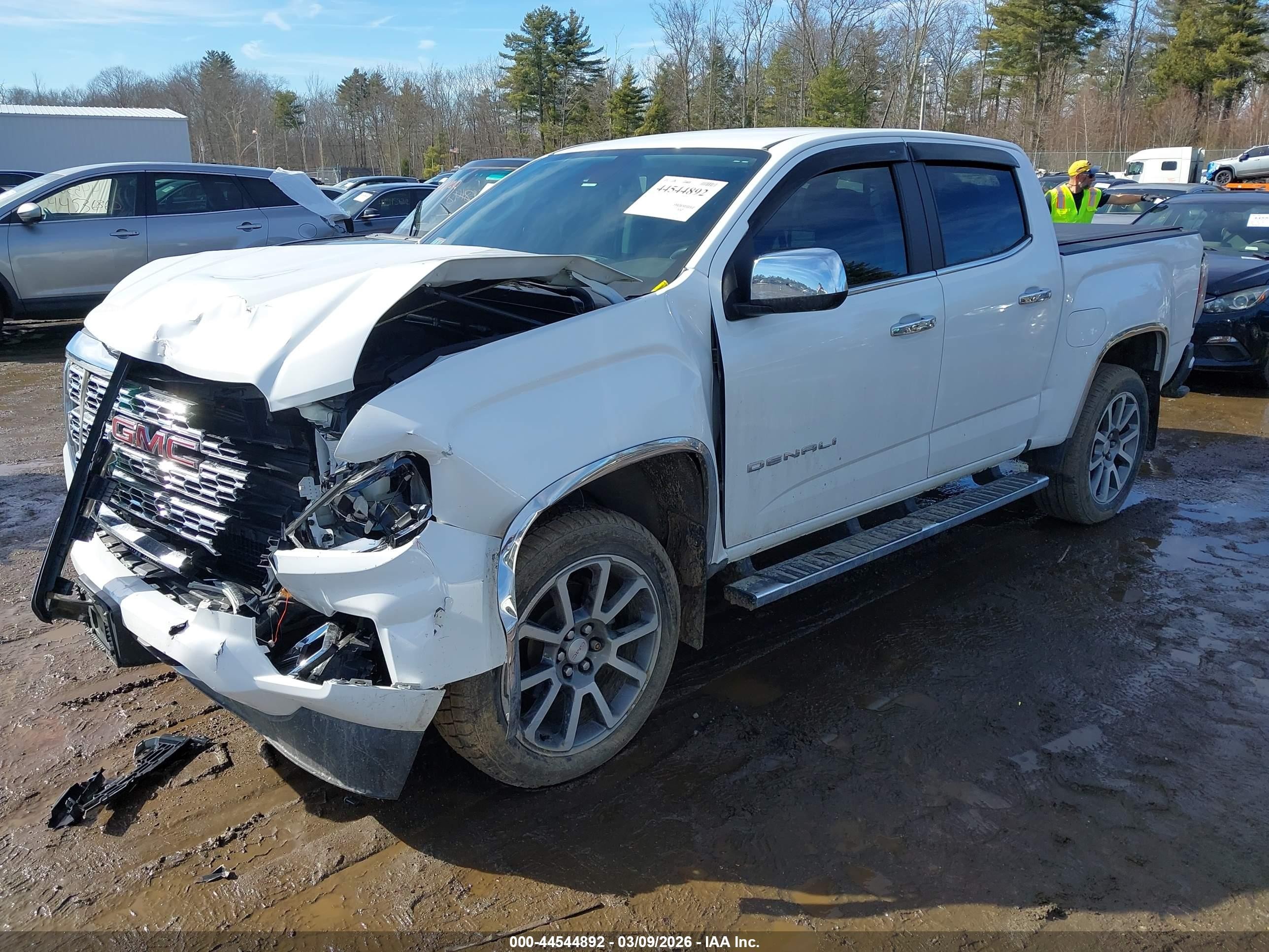 2021 Gmc Canyon 4wd  Short Box Denali Белый vin: 1GTG6EEN9M1206898