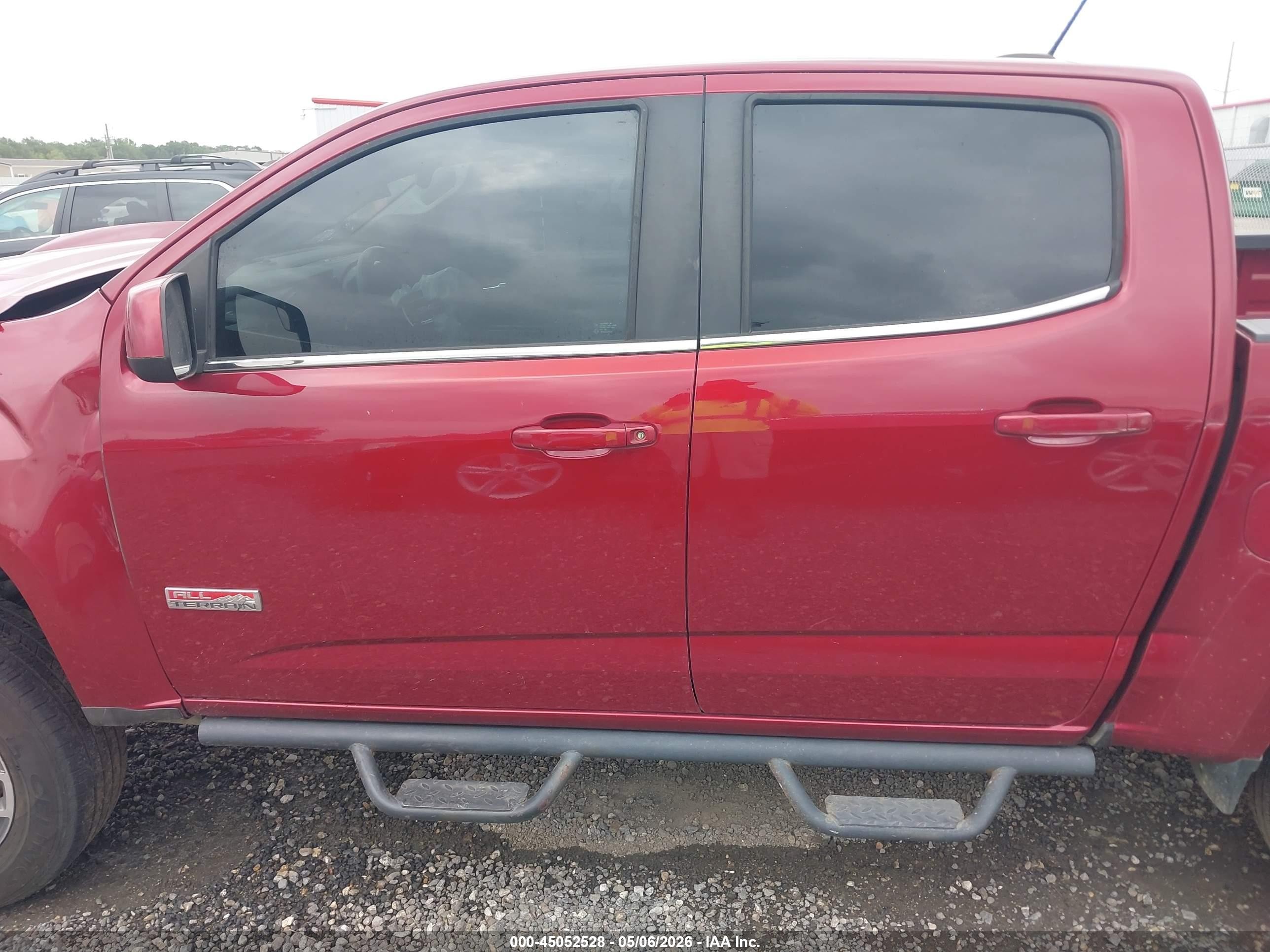 2019 Gmc Canyon All Terrain W/cloth Red vin: 1GTG6FEN0K1139143