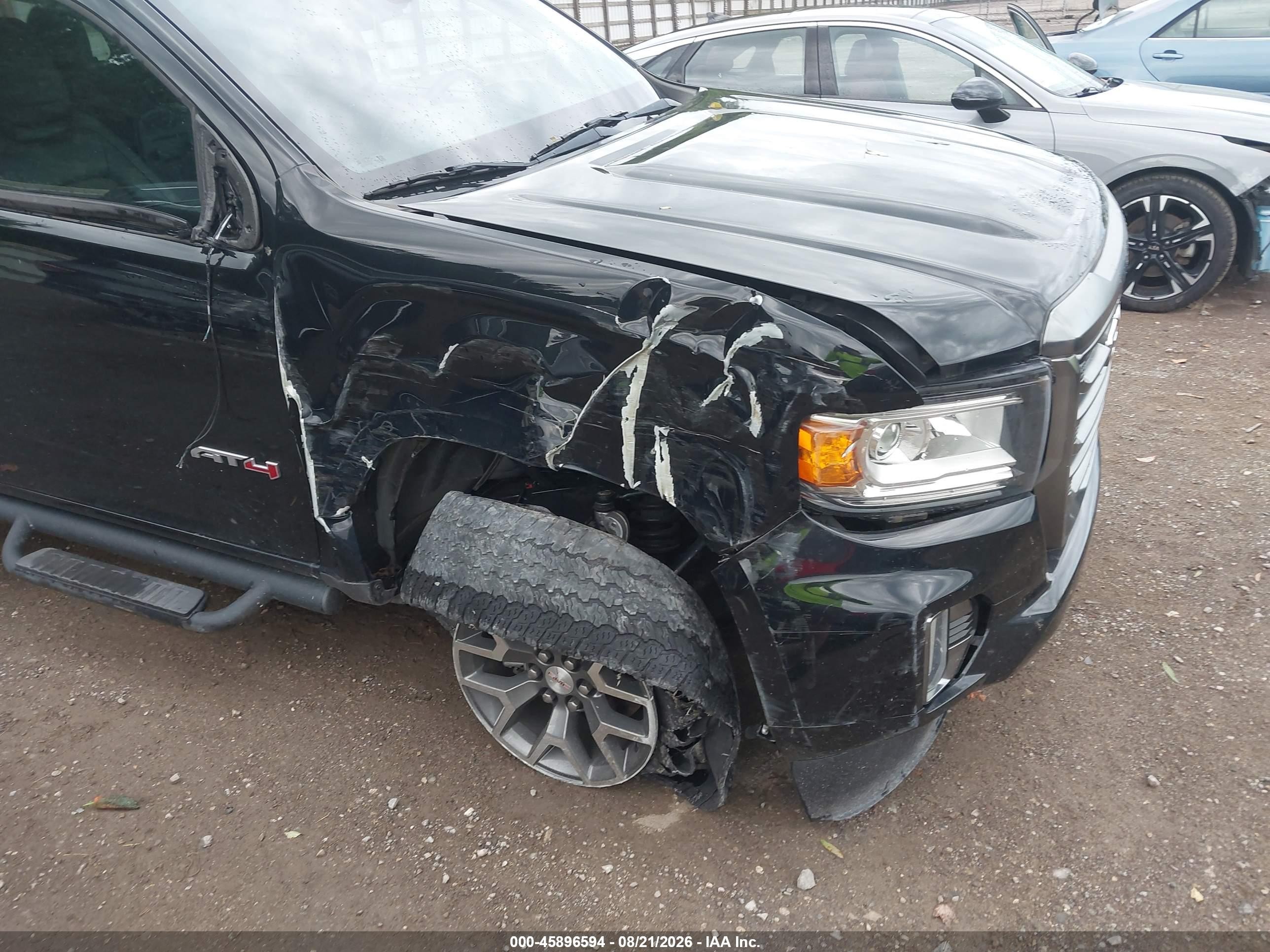2021 Gmc Canyon 4wd  Short Box At4 - Cloth Черный vin: 1GTG6FENXM1118531