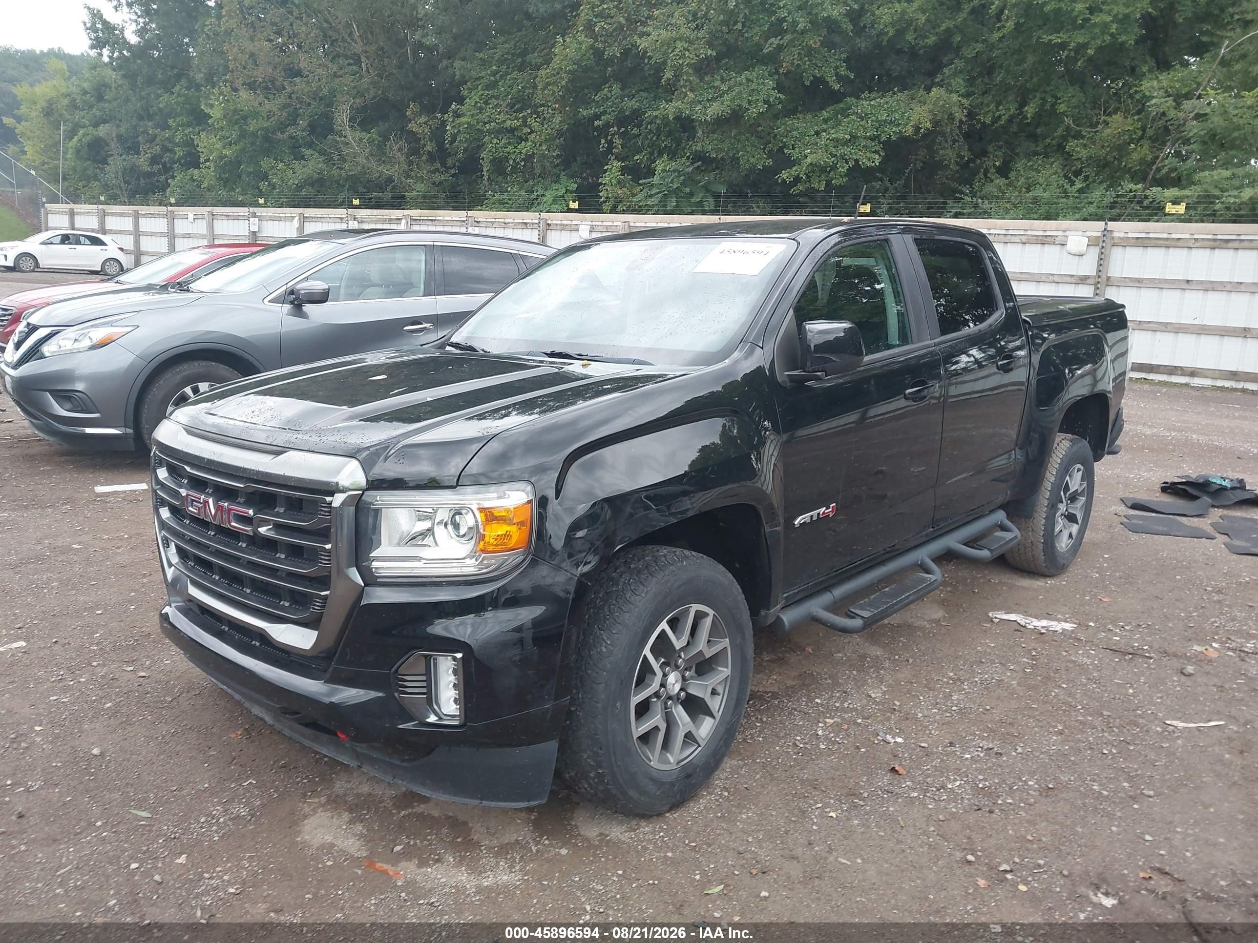 2021 Gmc Canyon 4wd  Short Box At4 - Cloth Черный vin: 1GTG6FENXM1118531