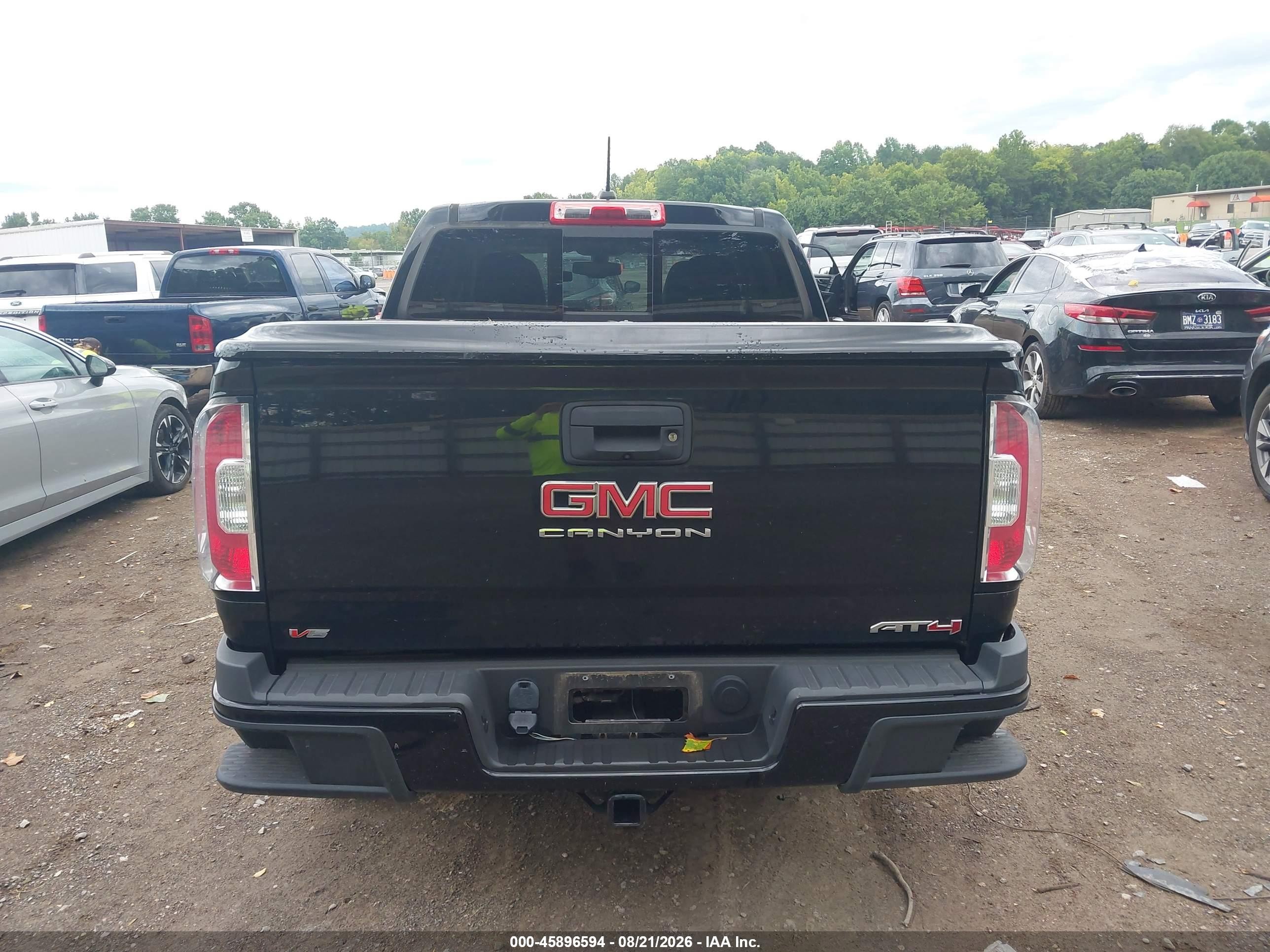2021 Gmc Canyon 4wd  Short Box At4 - Cloth Черный vin: 1GTG6FENXM1118531