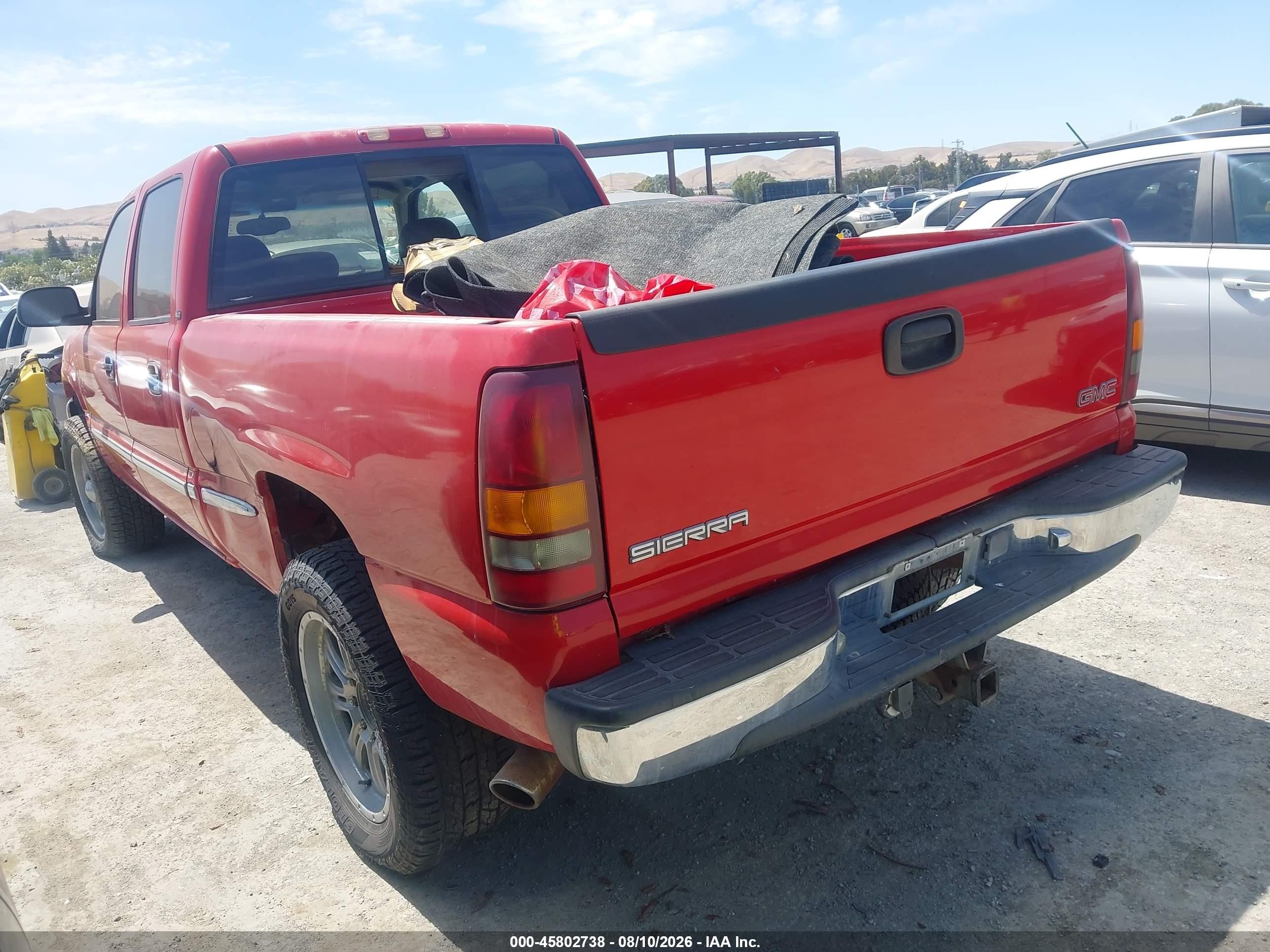 2001 Gmc Sierra 1500hd Sle Red vin: 1GTGC13U11F192411