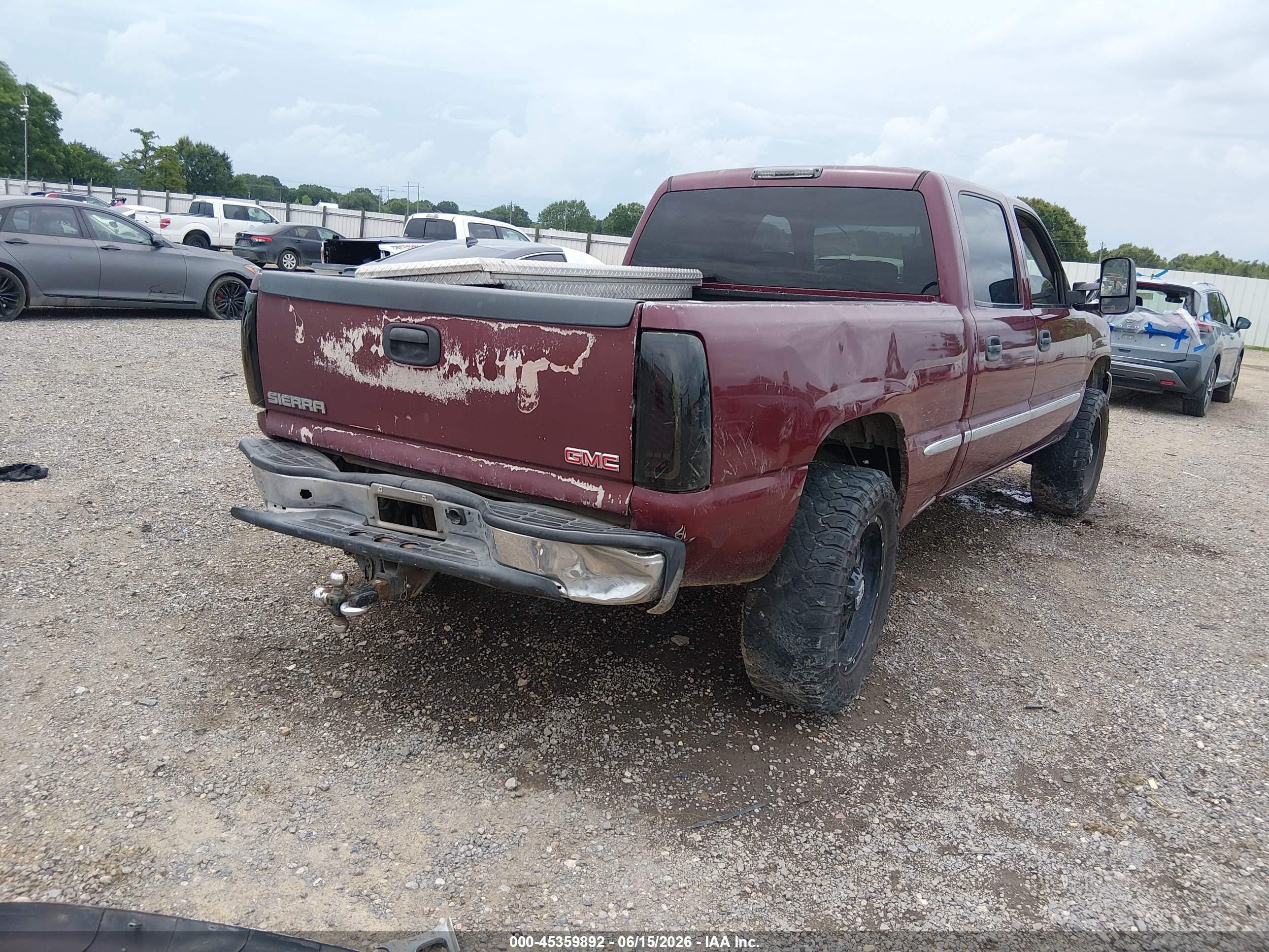 2002 Gmc Sierra 1500hd Sle Red vin: 1GTGC13U52F186502