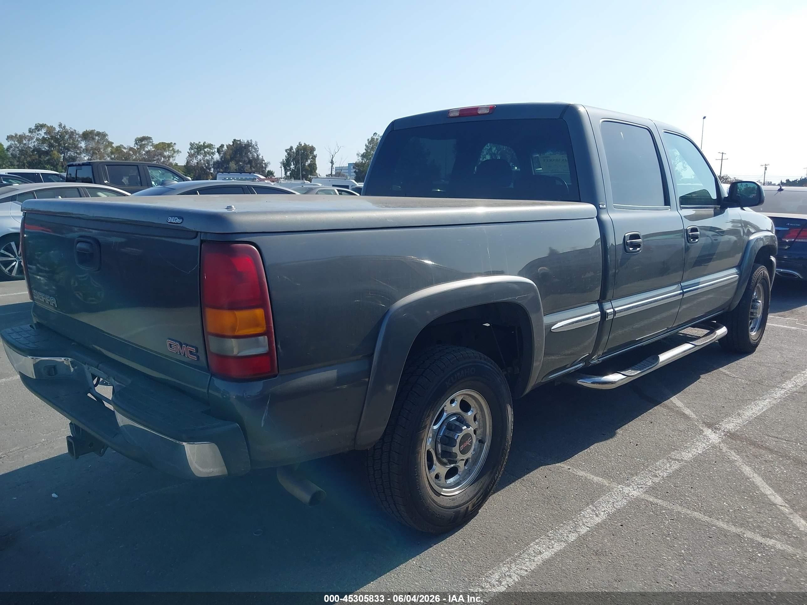 2002 Gmc Sierra 1500hd Sle Gray vin: 1GTGC13U72F161021