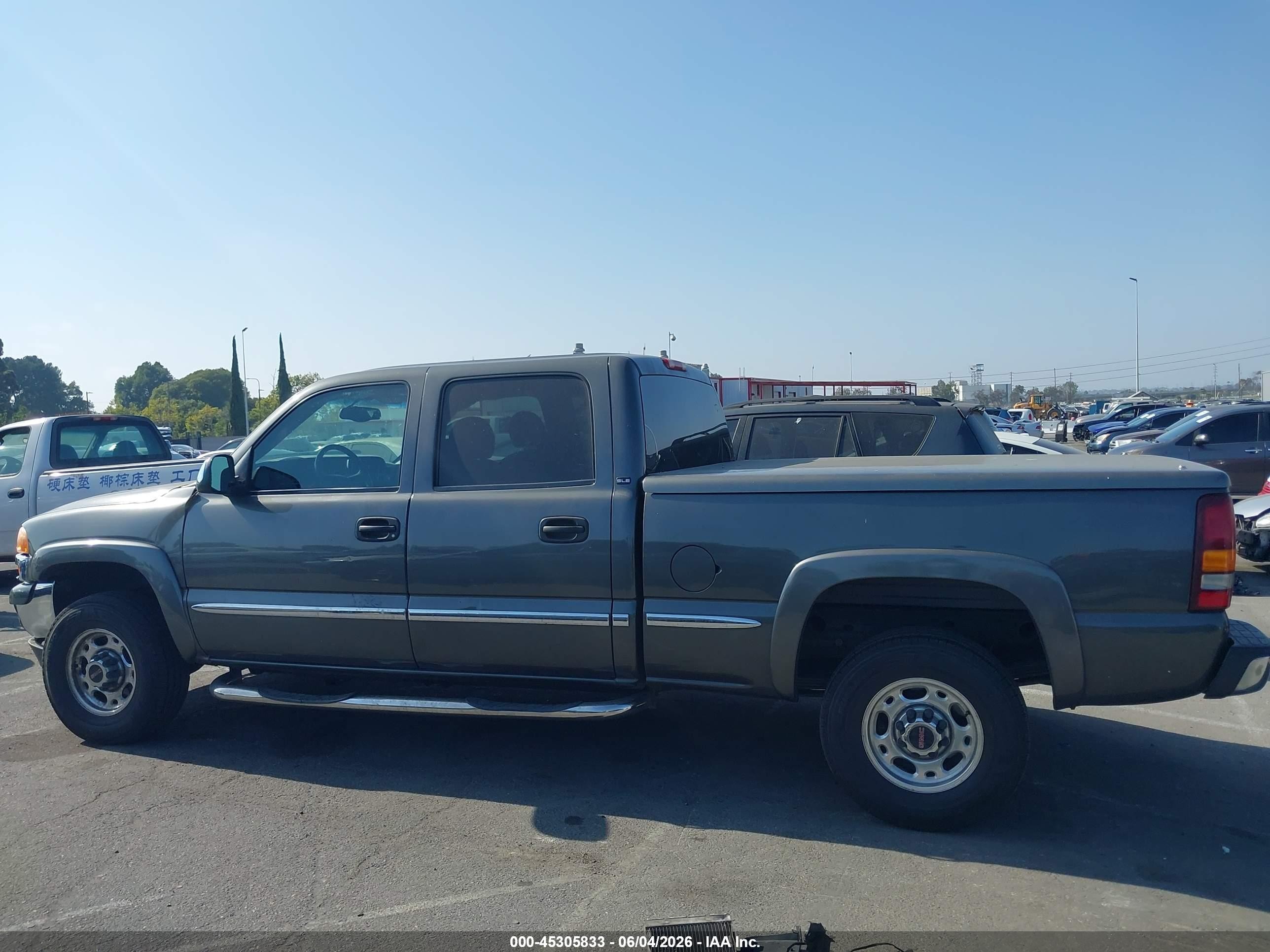 2002 Gmc Sierra 1500hd Sle Gray vin: 1GTGC13U72F161021