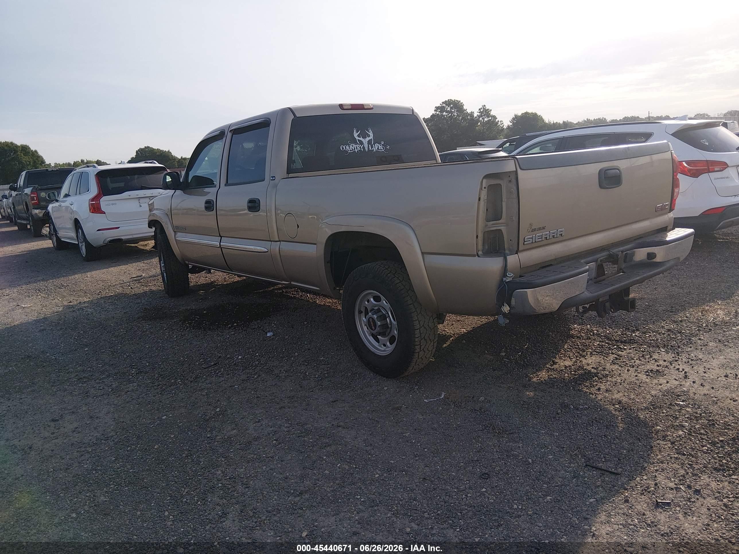 2004 Gmc Sierra 2500 Sle Tan vin: 1GTGC23UX4F226694