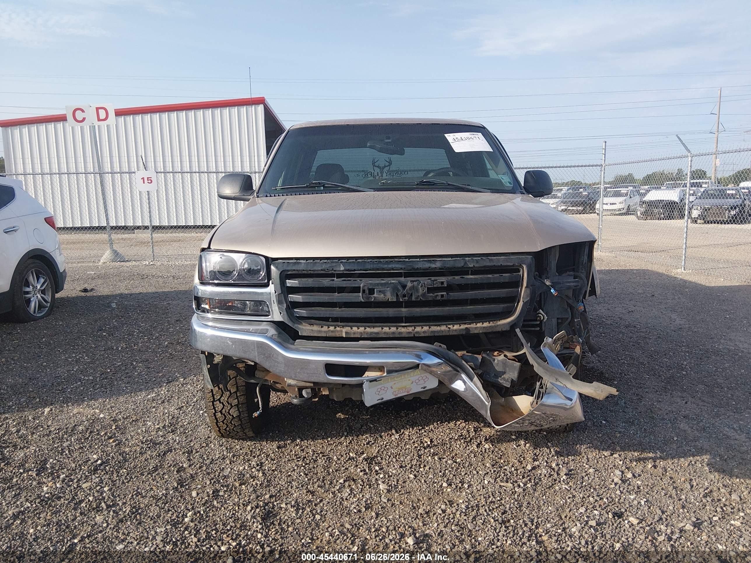 2004 Gmc Sierra 2500 Sle Tan vin: 1GTGC23UX4F226694