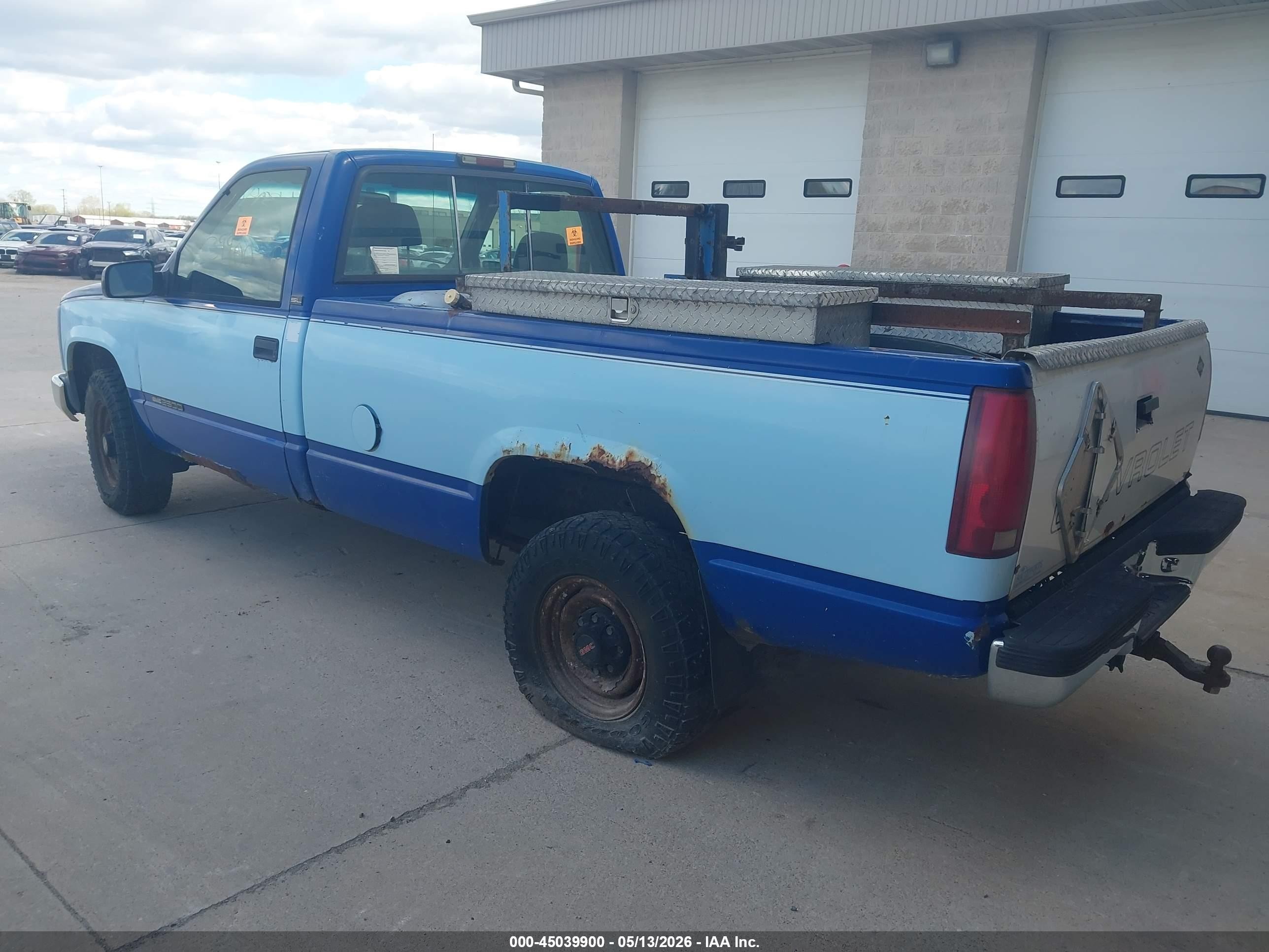 1996 Gmc Sierra C2500 Blue vin: 1GTGC24J2TE551932