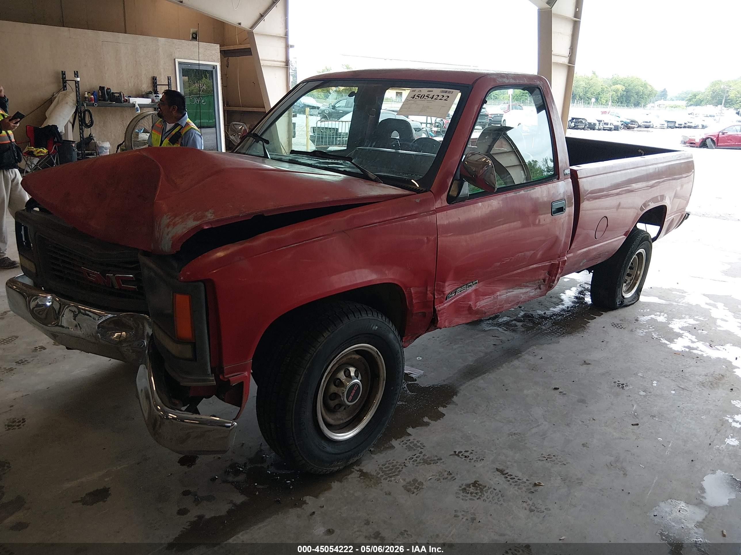 1994 Gmc Sierra C2500 Red vin: 1GTGC24K0RE504710