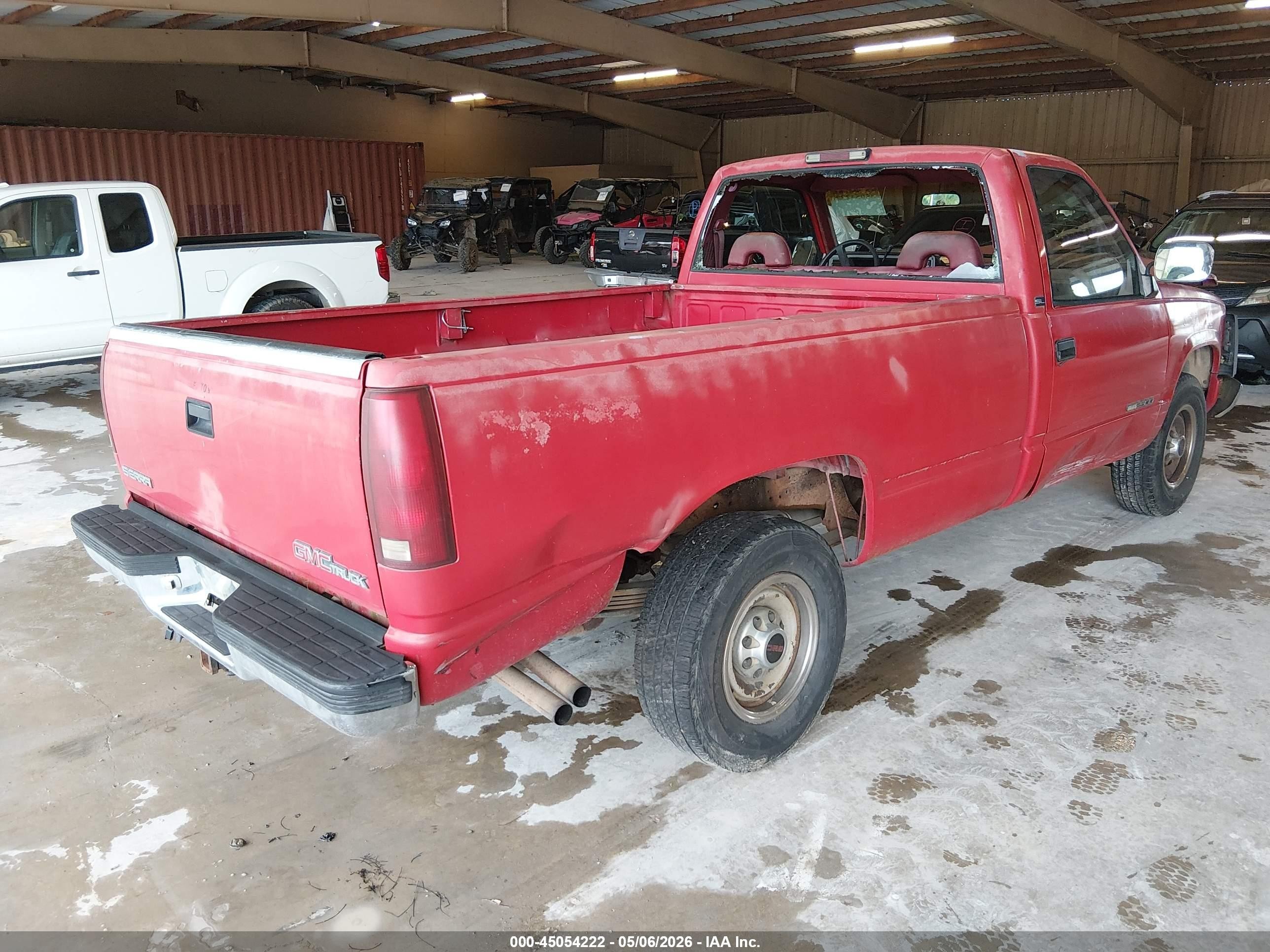 1994 Gmc Sierra C2500 Red vin: 1GTGC24K0RE504710
