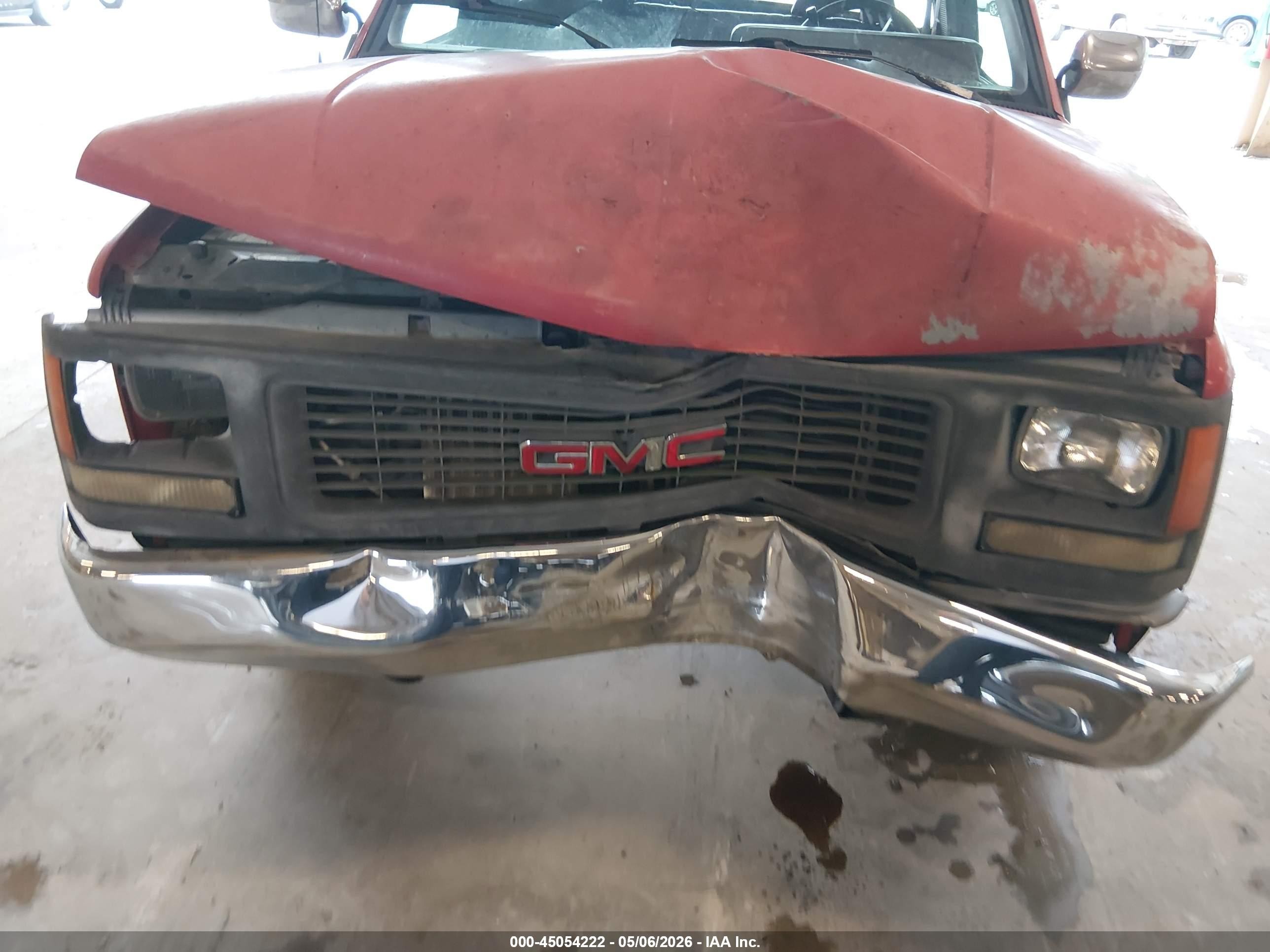 1994 Gmc Sierra C2500 Red vin: 1GTGC24K0RE504710
