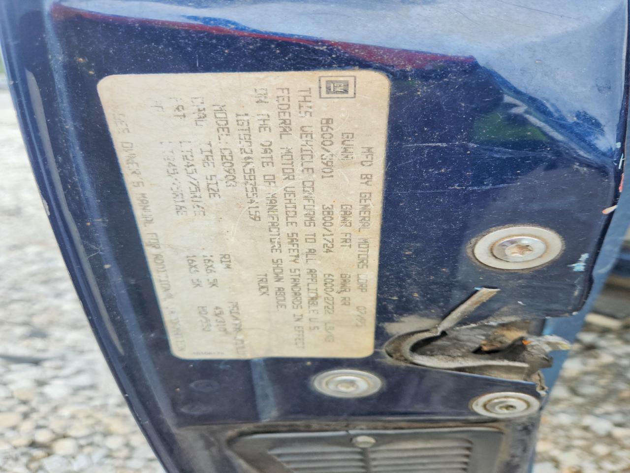 1995 Gmc Sierra C2500 Синий vin: 1GTGC24K5SZ554159