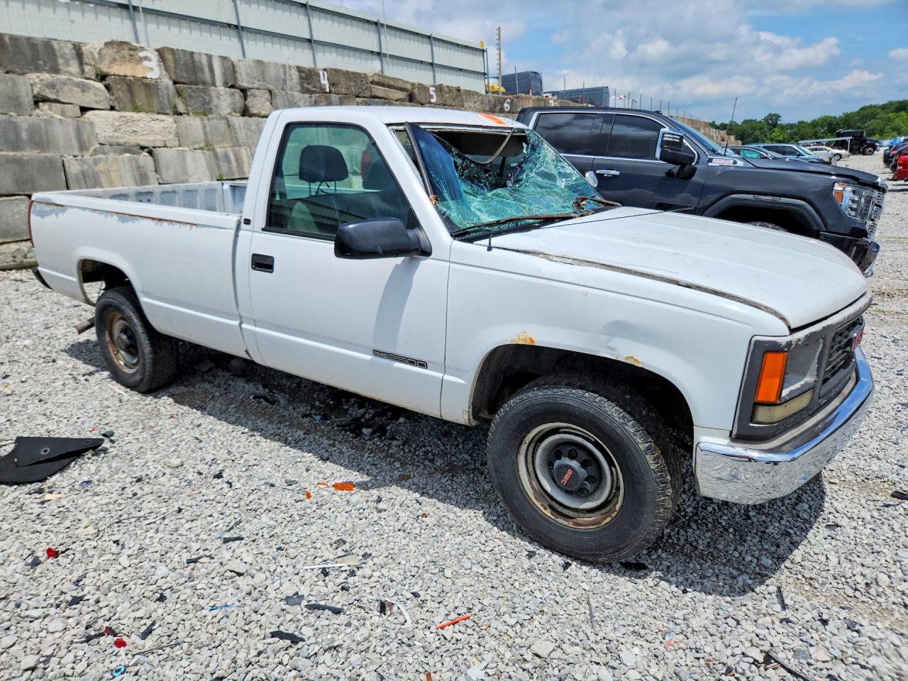 2000 Gmc Sierra C2500 White vin: 1GTGC24R6YR186547