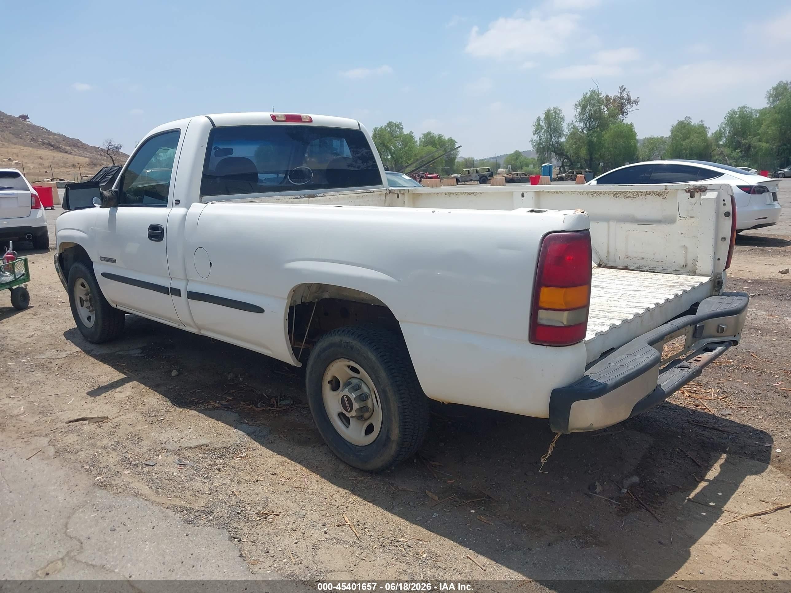 1999 Gmc New Sierra 2500 Sl White vin: 1GTGC24U2XE535763