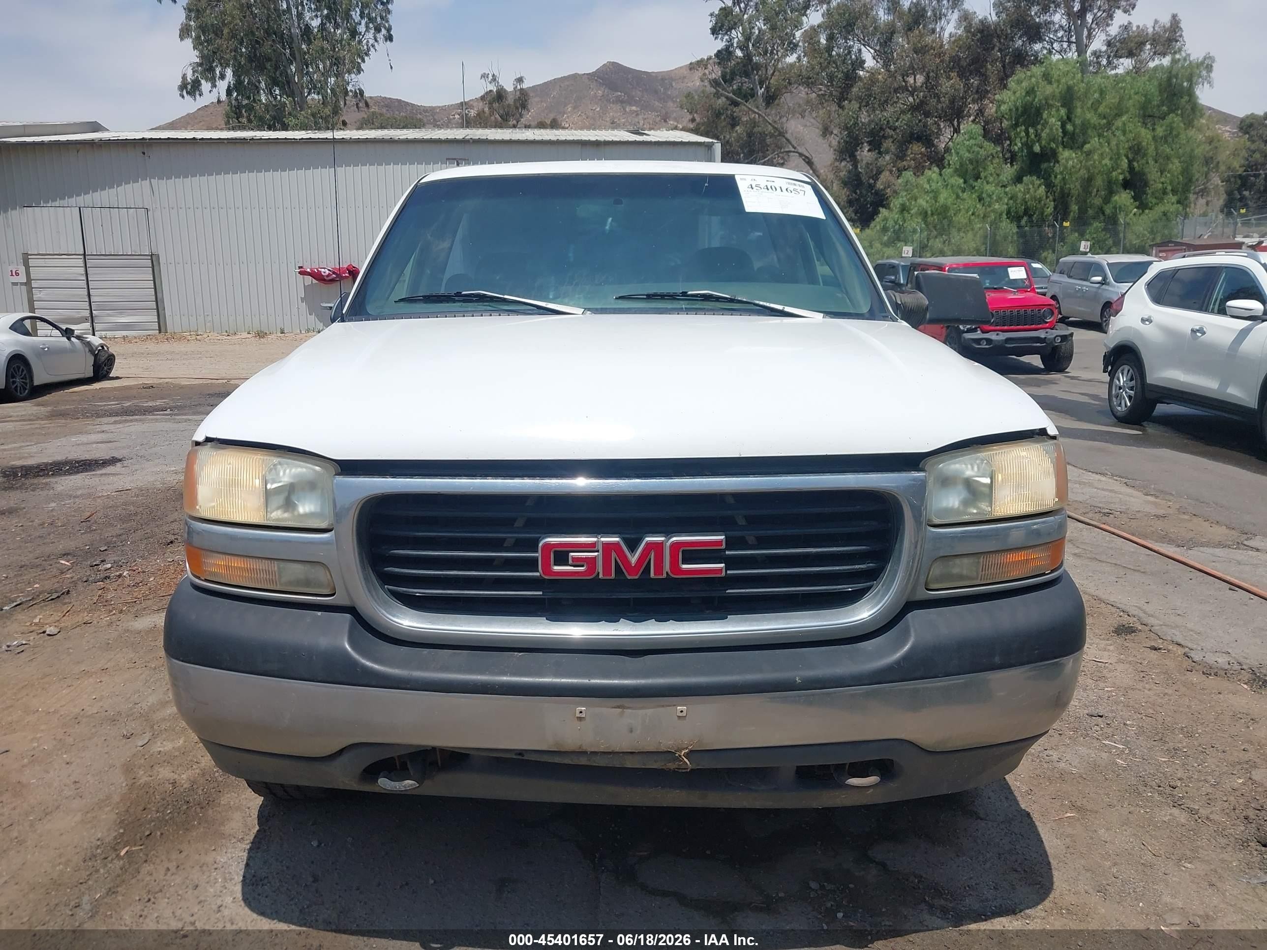 1999 Gmc New Sierra 2500 Sl White vin: 1GTGC24U2XE535763