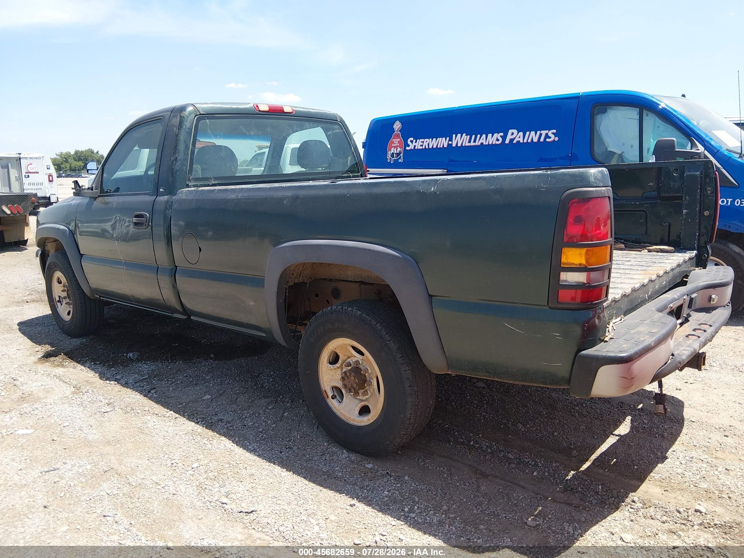 2001 Gmc Sierra 2500 Sl Green vin: 1GTGC24U51Z259935