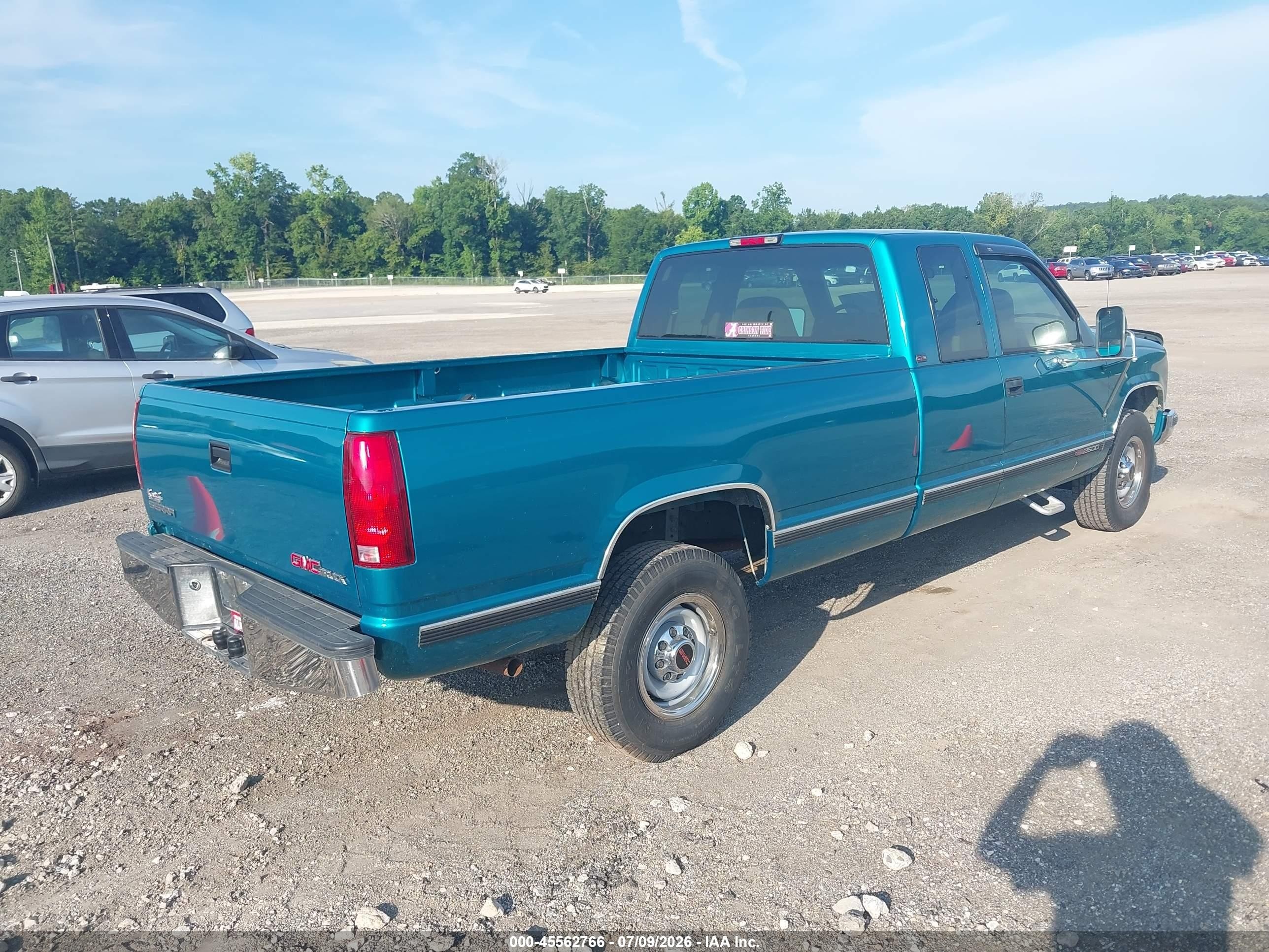 1994 Gmc Sierra C2500 Зеленый vin: 1GTGC29K6RE565231