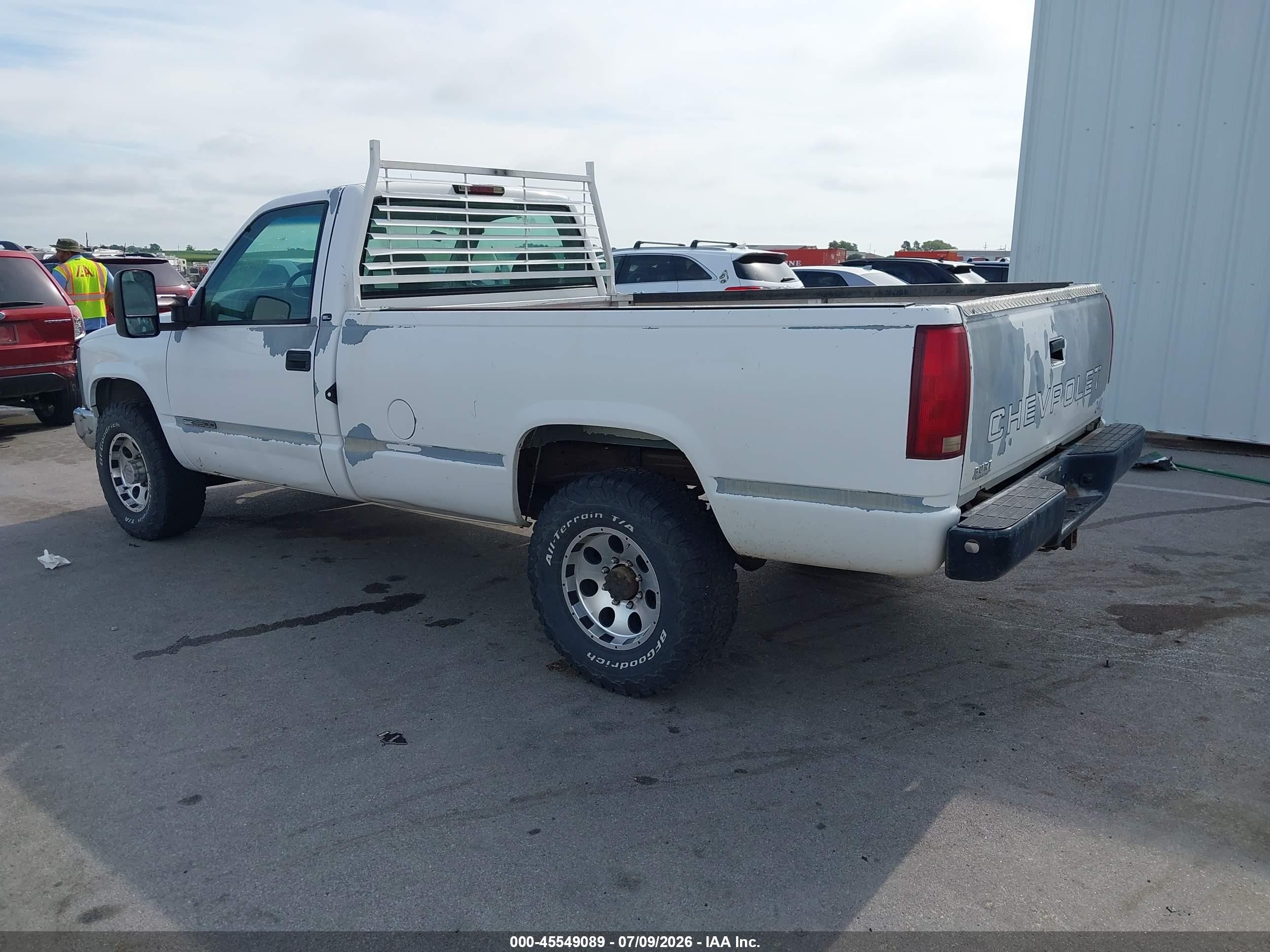 1997 Gmc Sierra 3500 Hd Sl Белый vin: 1GTGC34J7VF035844