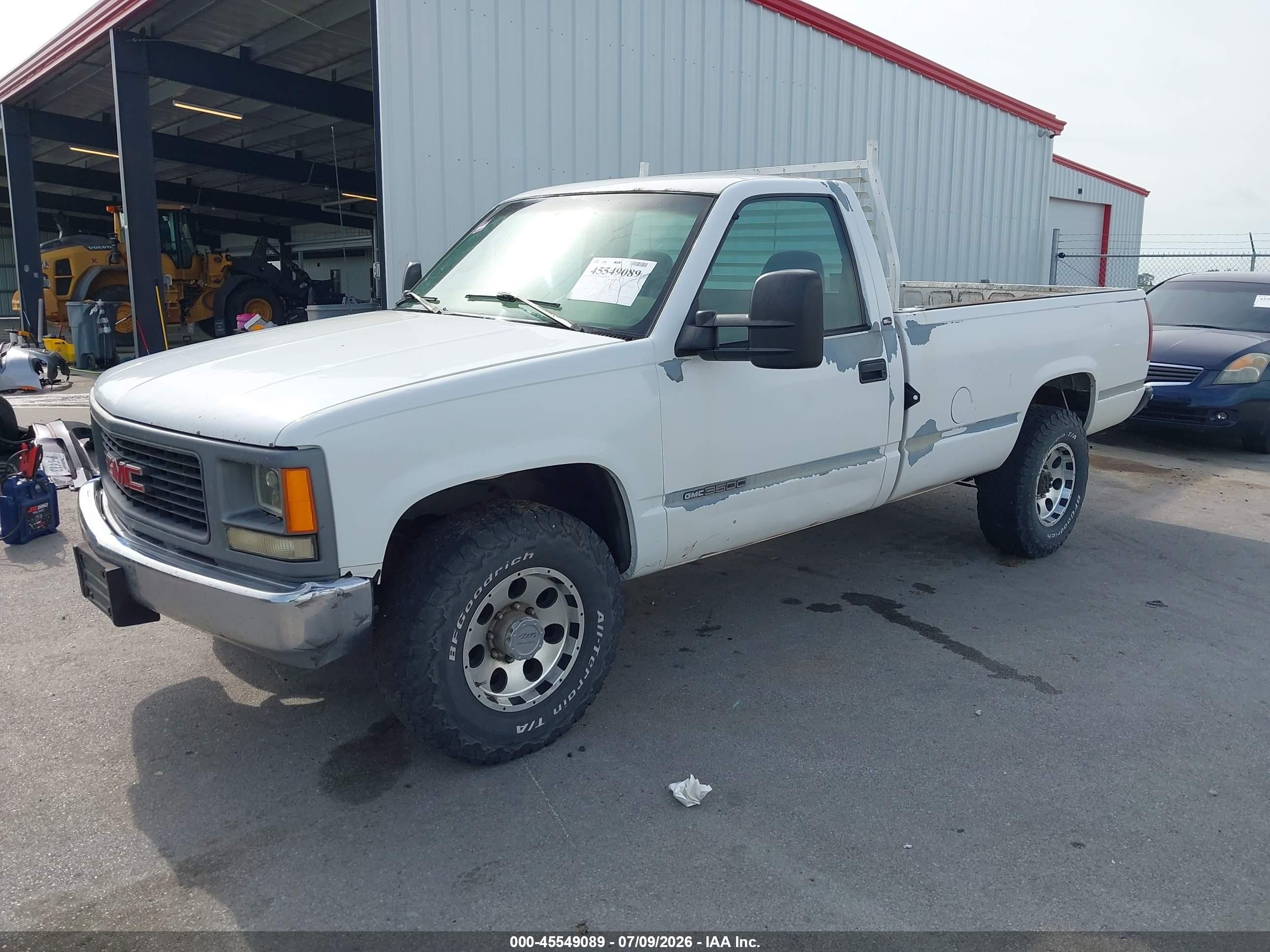 1997 Gmc Sierra 3500 Hd Sl Белый vin: 1GTGC34J7VF035844