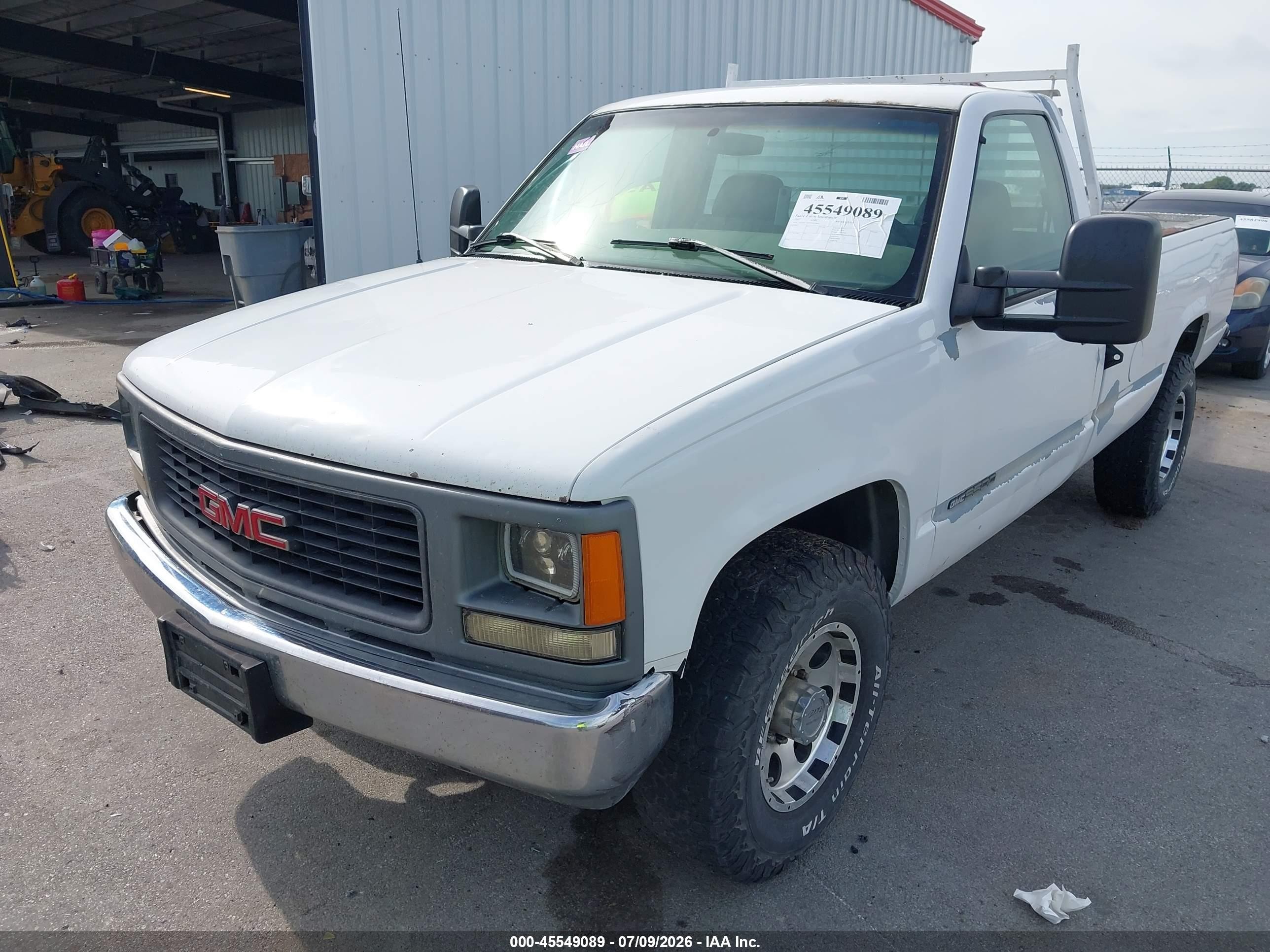 1997 Gmc Sierra 3500 Hd Sl Белый vin: 1GTGC34J7VF035844