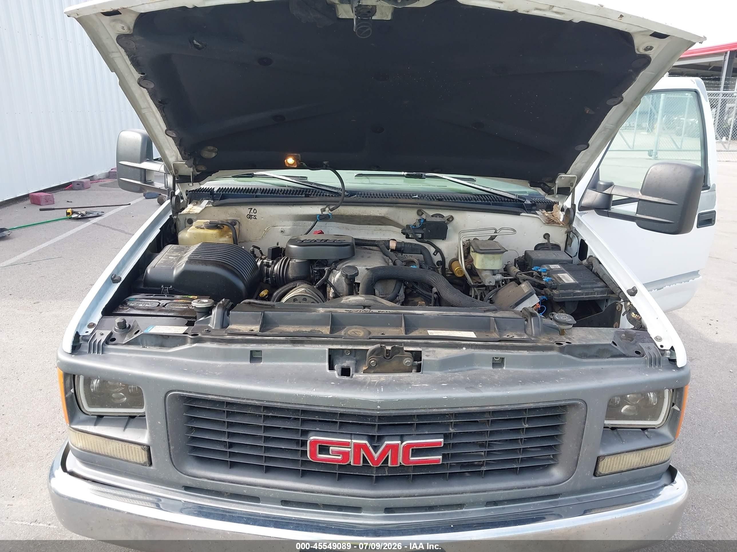 1997 Gmc Sierra 3500 Hd Sl Белый vin: 1GTGC34J7VF035844