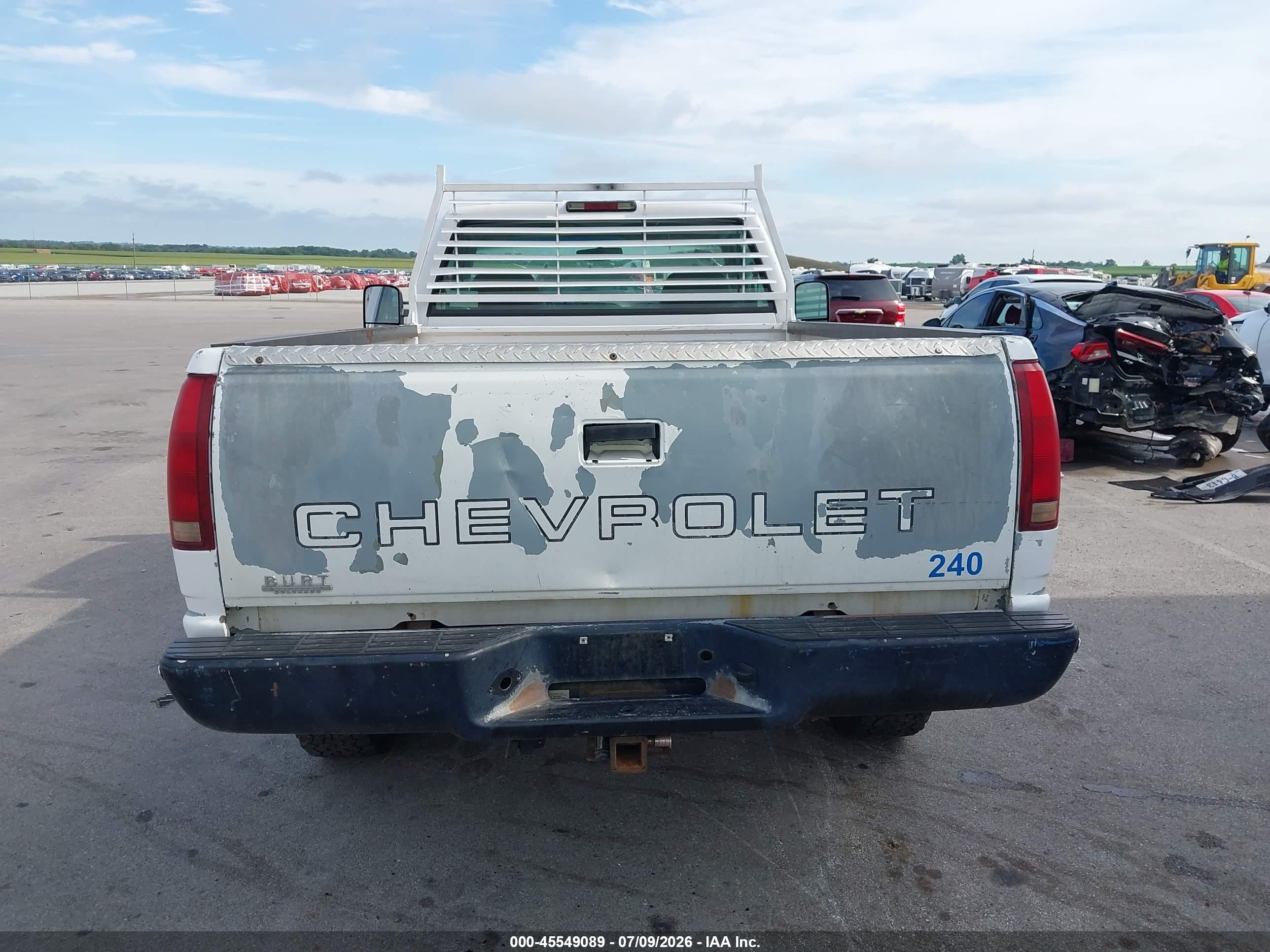 1997 Gmc Sierra 3500 Hd Sl Белый vin: 1GTGC34J7VF035844