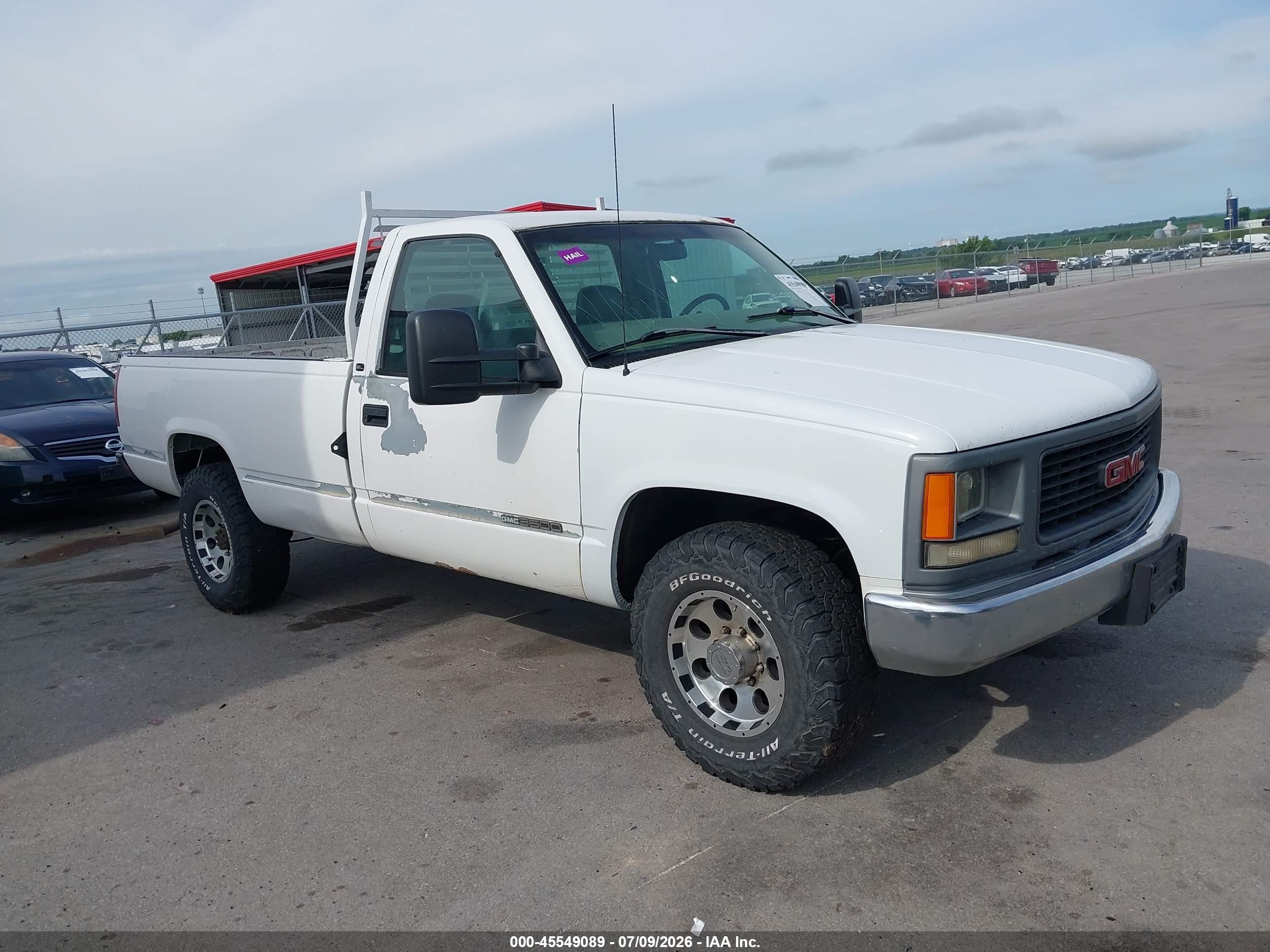 1997 Gmc Sierra 3500 Hd Sl Белый vin: 1GTGC34J7VF035844