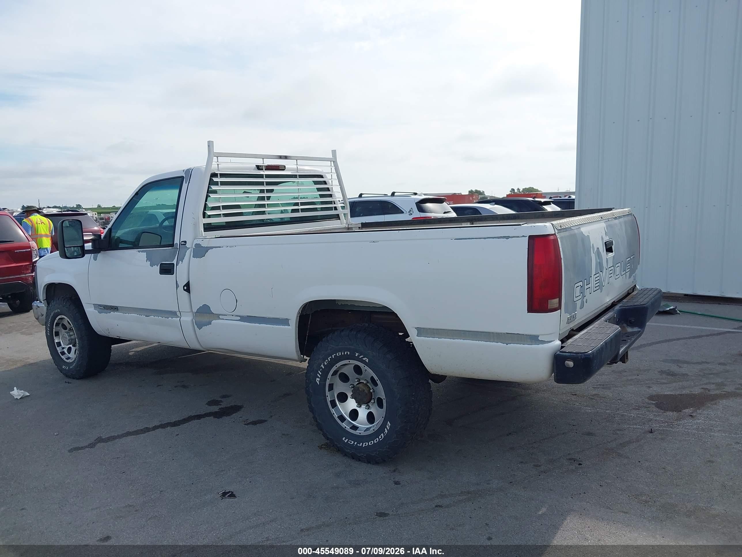 1997 Gmc Sierra 3500 Hd Sl Белый vin: 1GTGC34J7VF035844