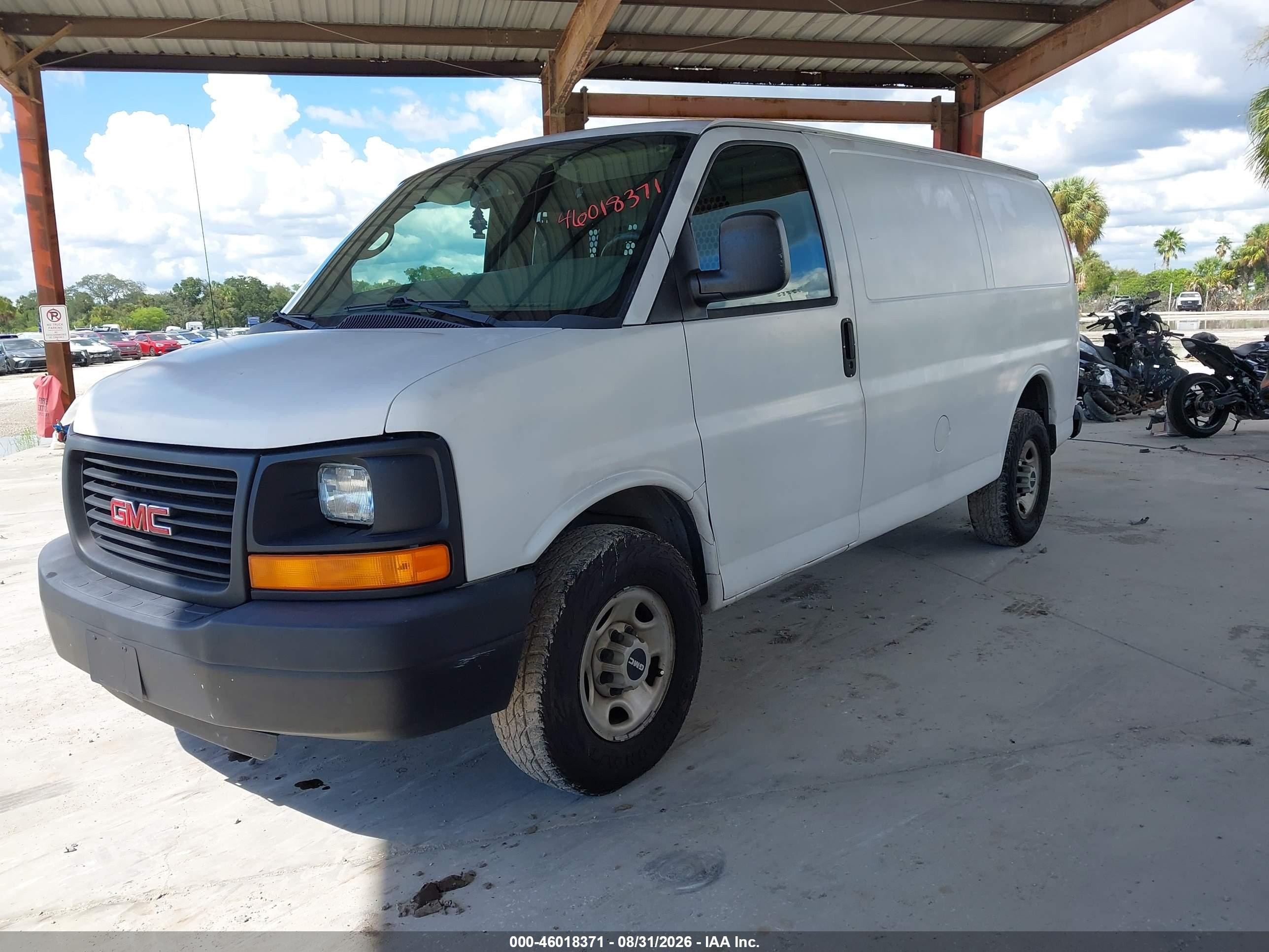 2008 Gmc Savana Work Van White vin: 1GTGG25C081145814