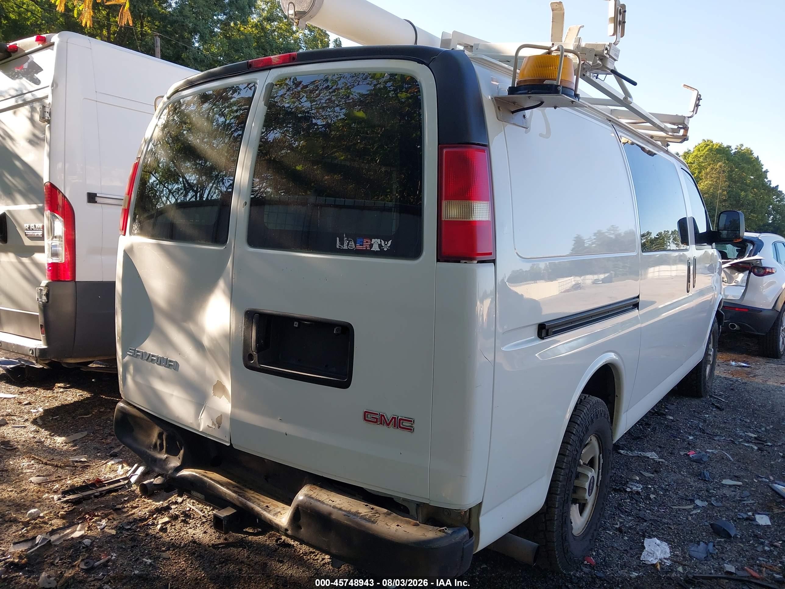 2008 Gmc Savana Work Van Белый vin: 1GTGG25C181182435