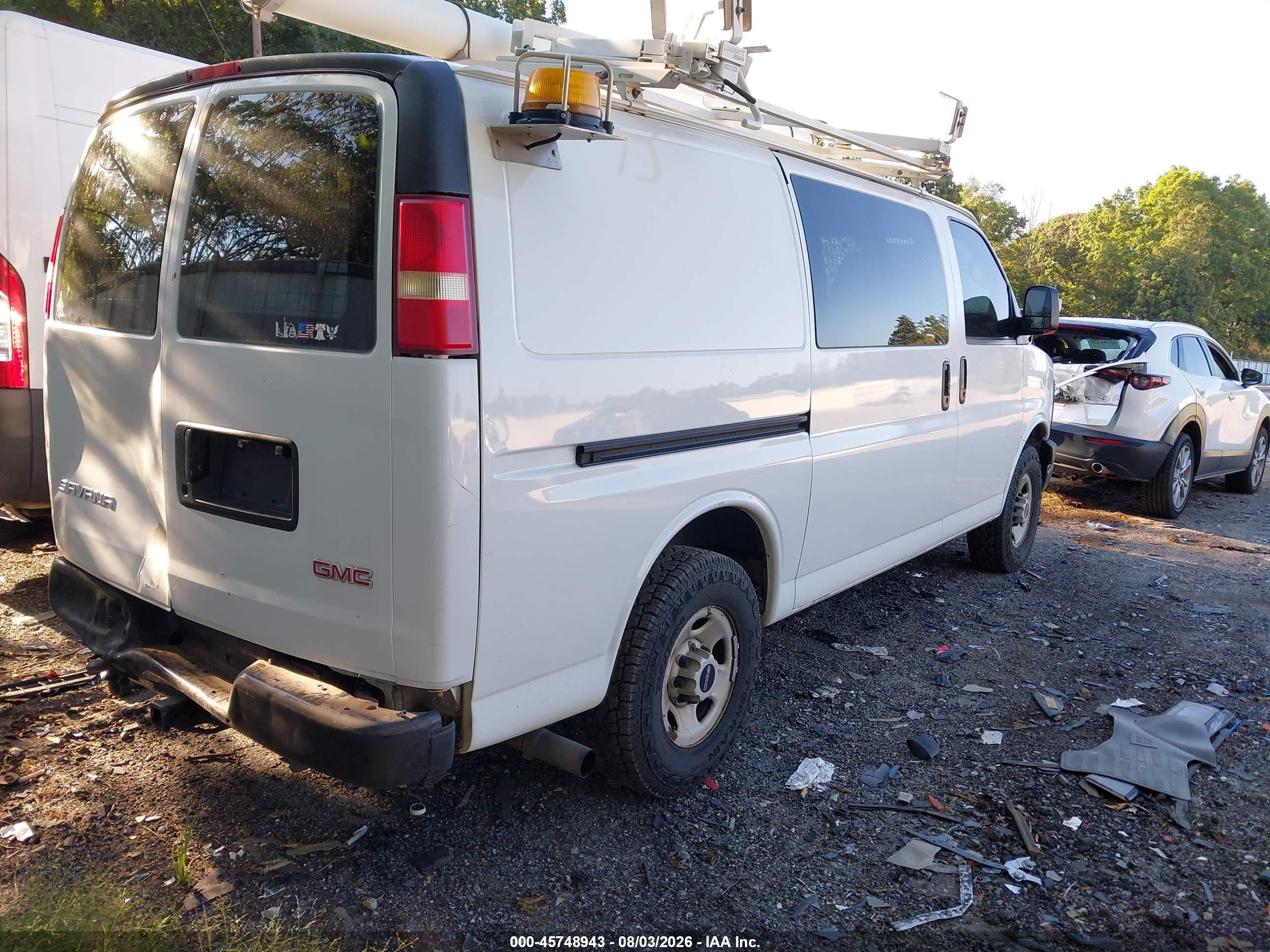 2008 Gmc Savana Work Van Белый vin: 1GTGG25C181182435