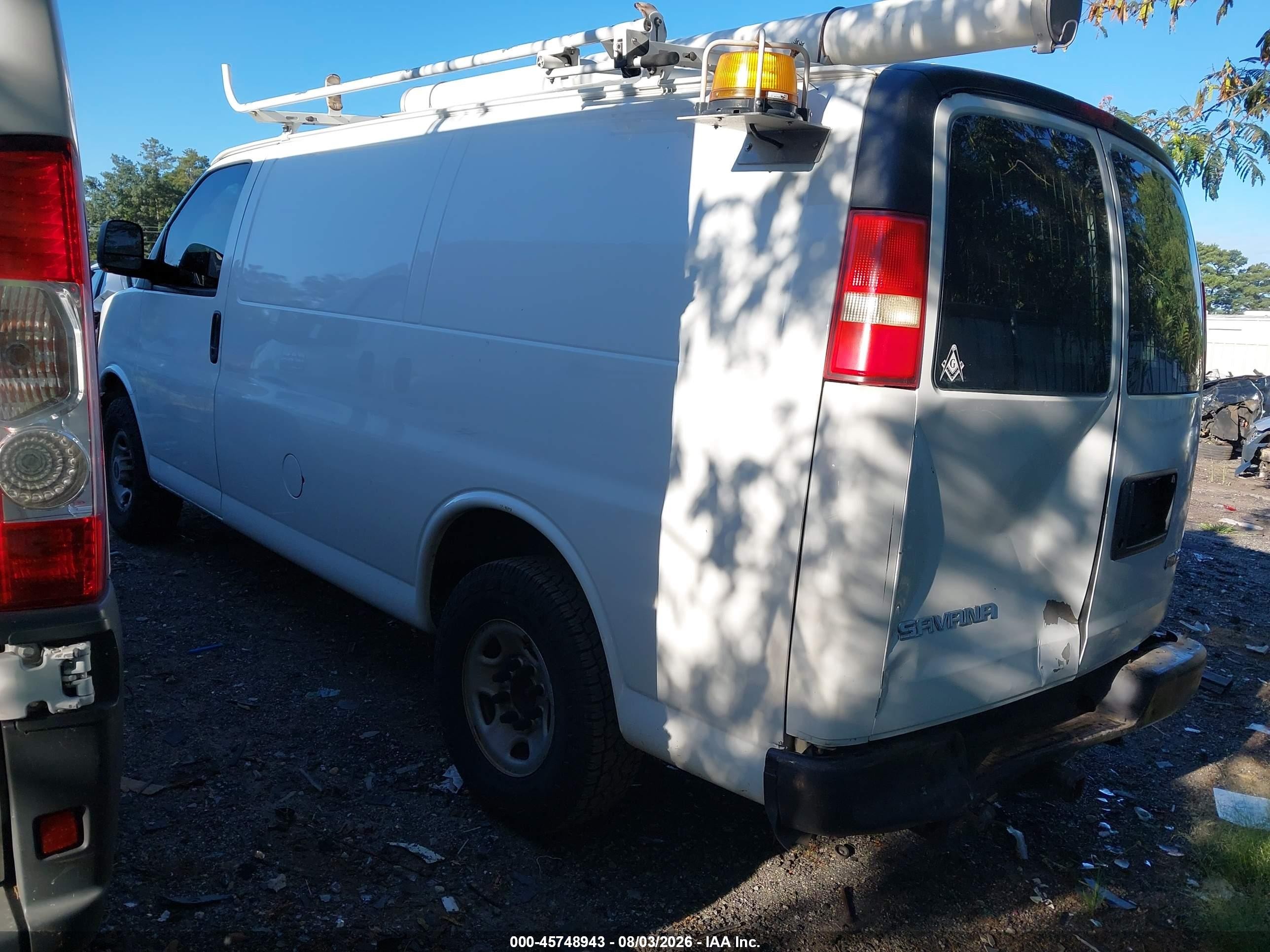 2008 Gmc Savana Work Van Белый vin: 1GTGG25C181182435