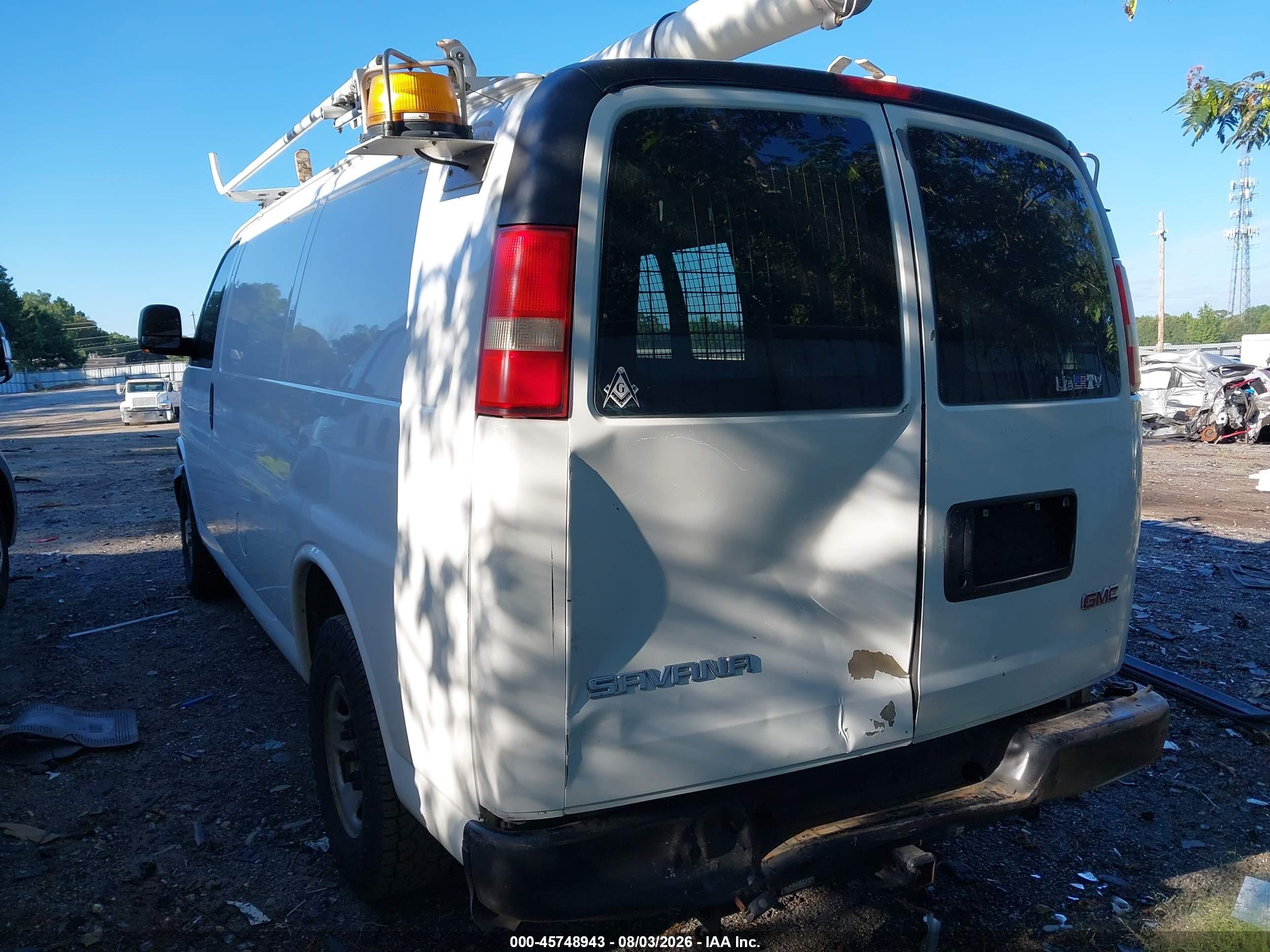 2008 Gmc Savana Work Van Белый vin: 1GTGG25C181182435