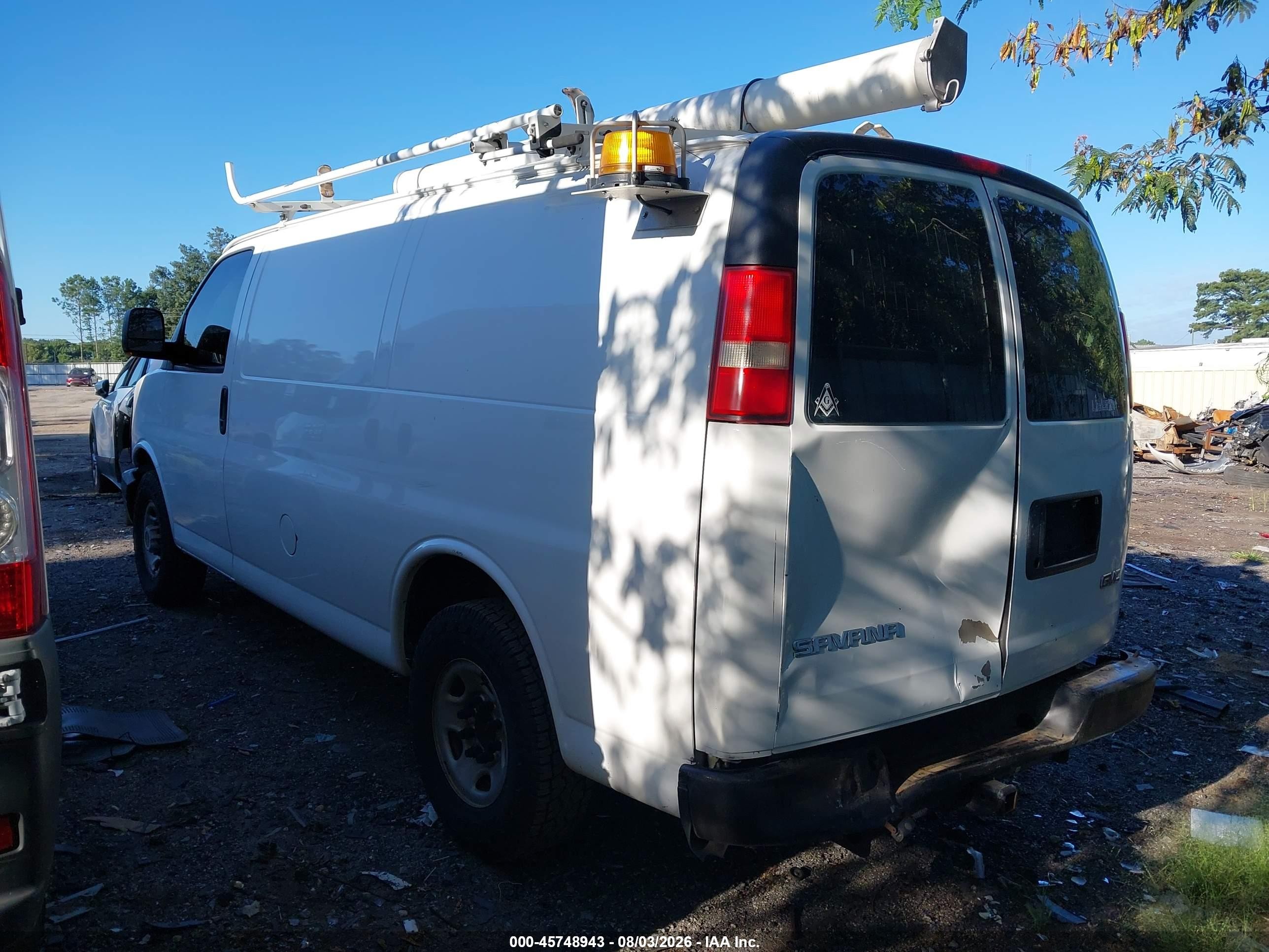 2008 Gmc Savana Work Van Белый vin: 1GTGG25C181182435