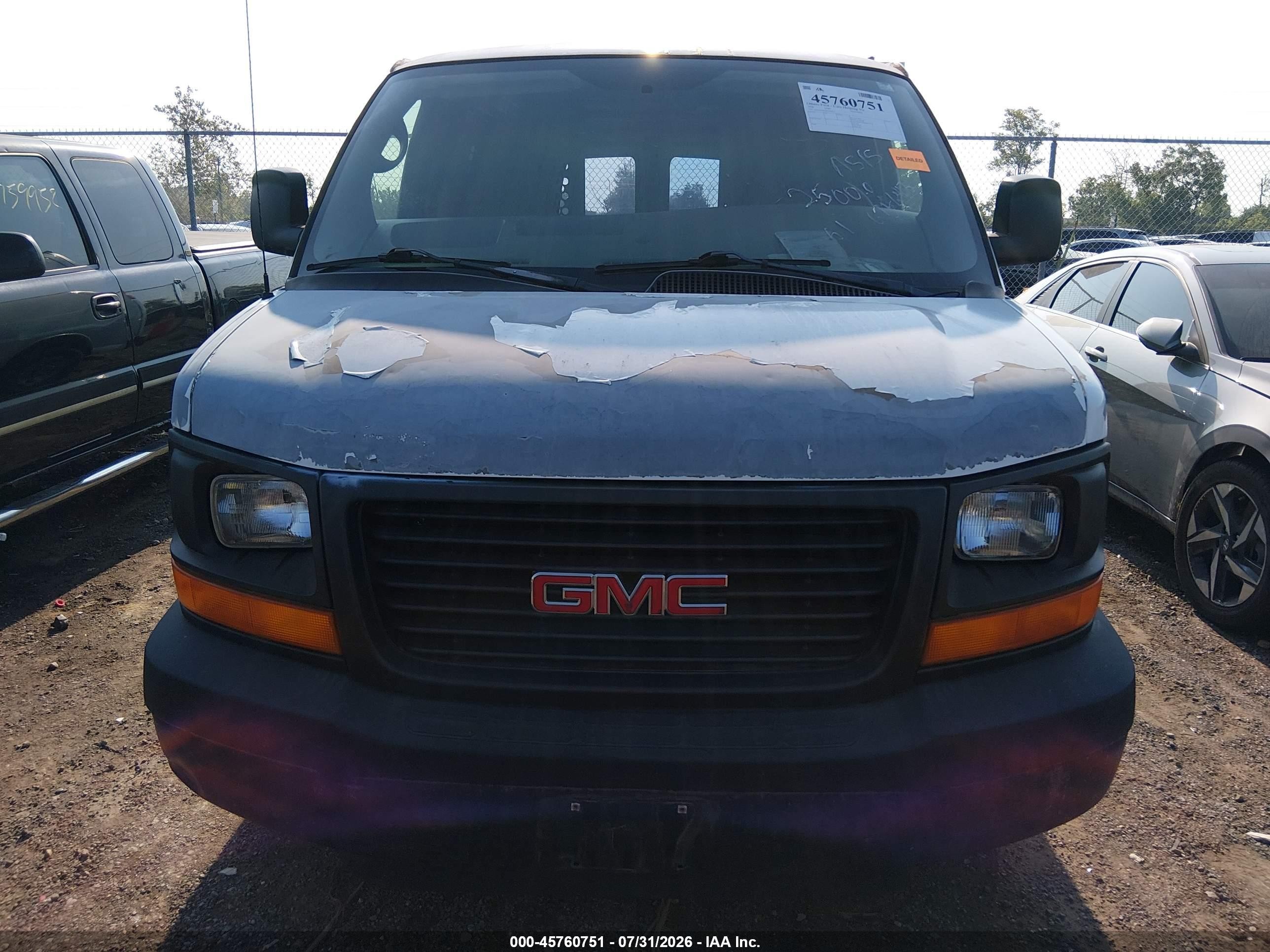 2008 Gmc Savana Work Van White vin: 1GTGG25C781190264
