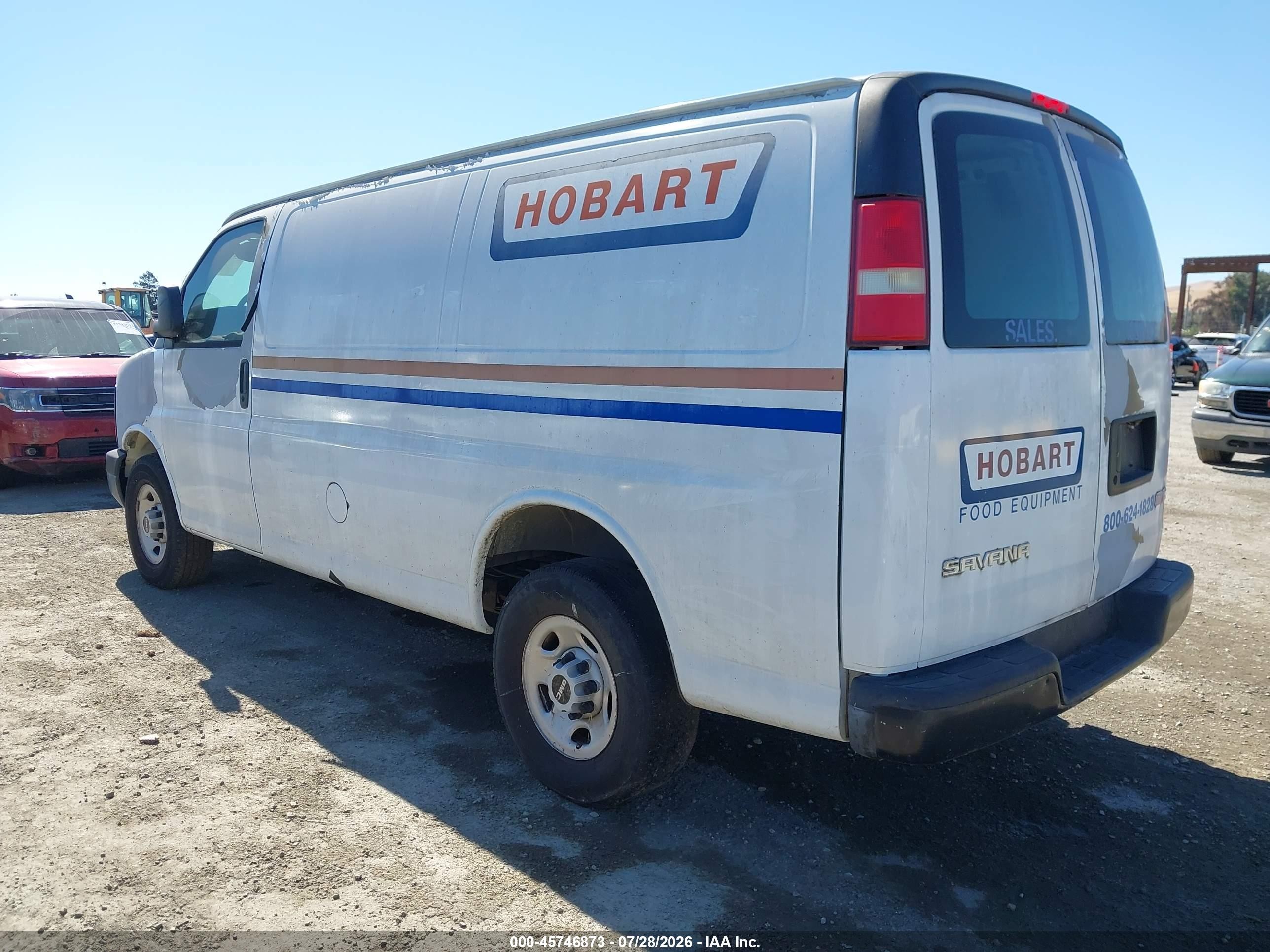 2008 Gmc Savana Work Van White vin: 1GTGG25CX81234757