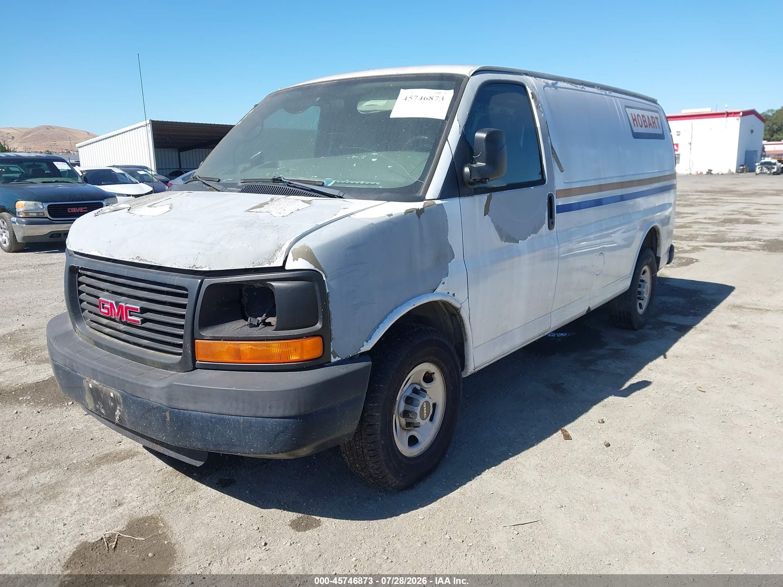 2008 Gmc Savana Work Van White vin: 1GTGG25CX81234757