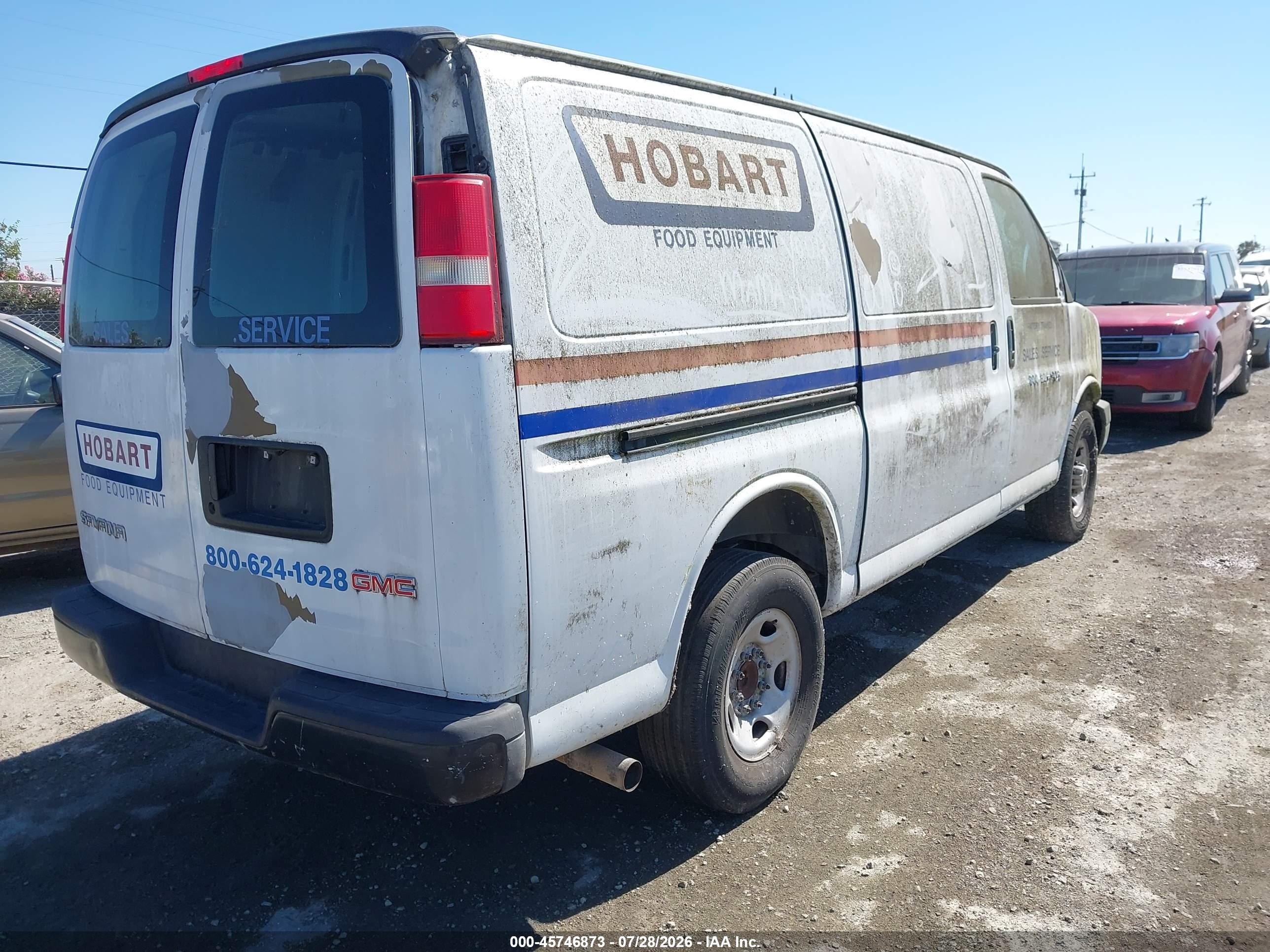 2008 Gmc Savana Work Van White vin: 1GTGG25CX81234757
