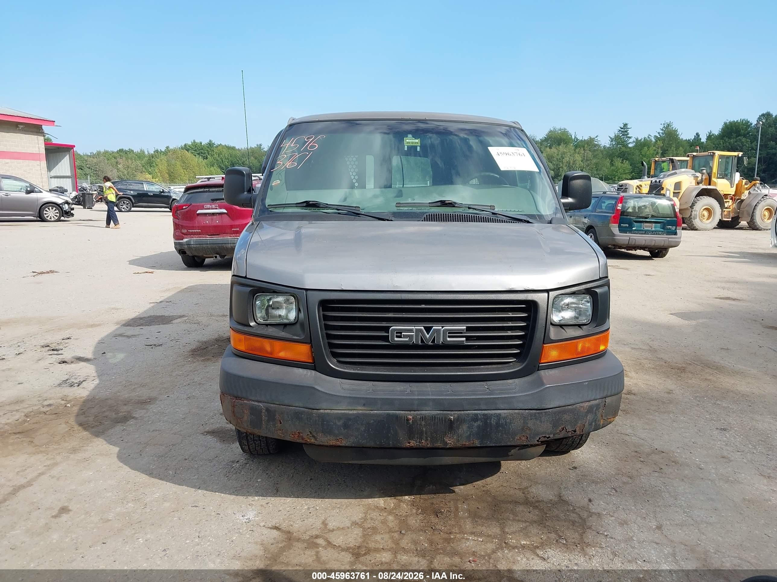 2008 Gmc Savana Work Van Gray vin: 1GTGG25K081130253