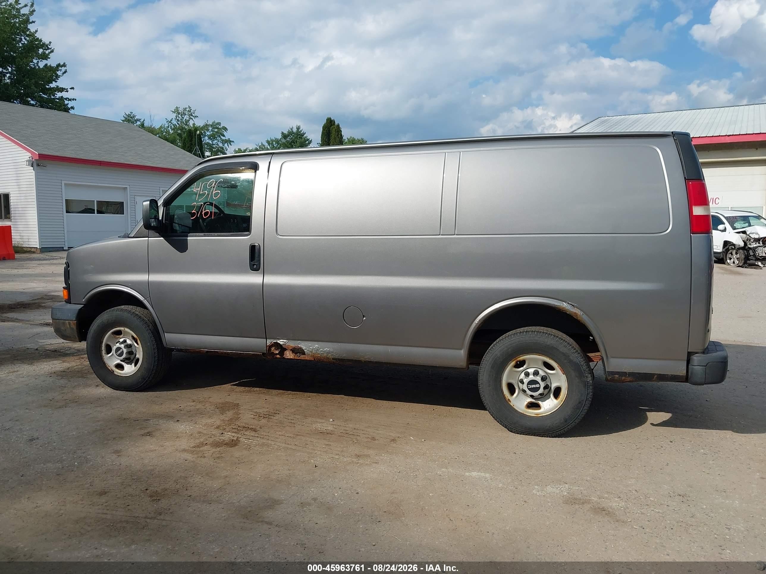 2008 Gmc Savana Work Van Gray vin: 1GTGG25K081130253