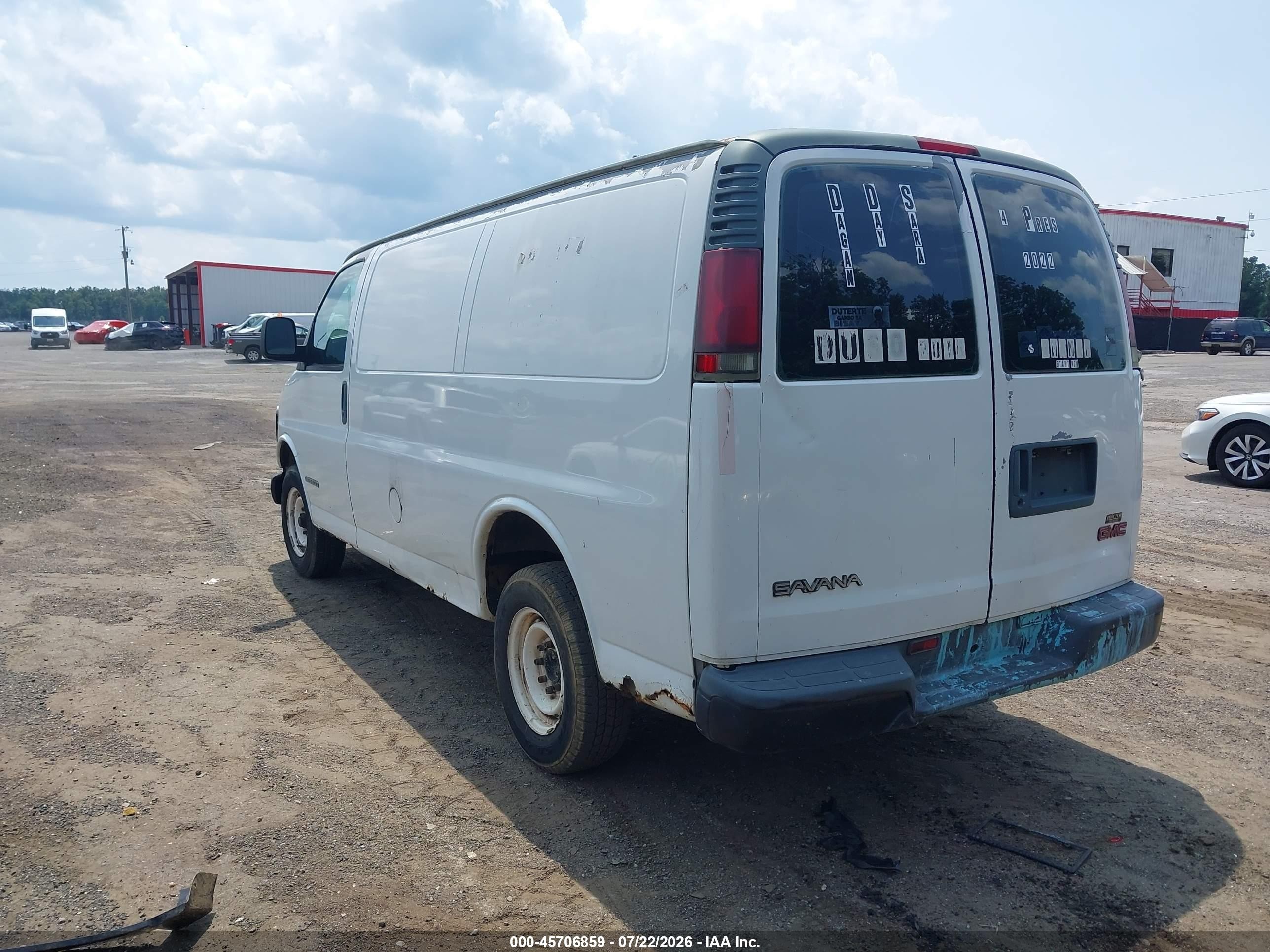 2002 Gmc Savana Standard White vin: 1GTGG25R421172266