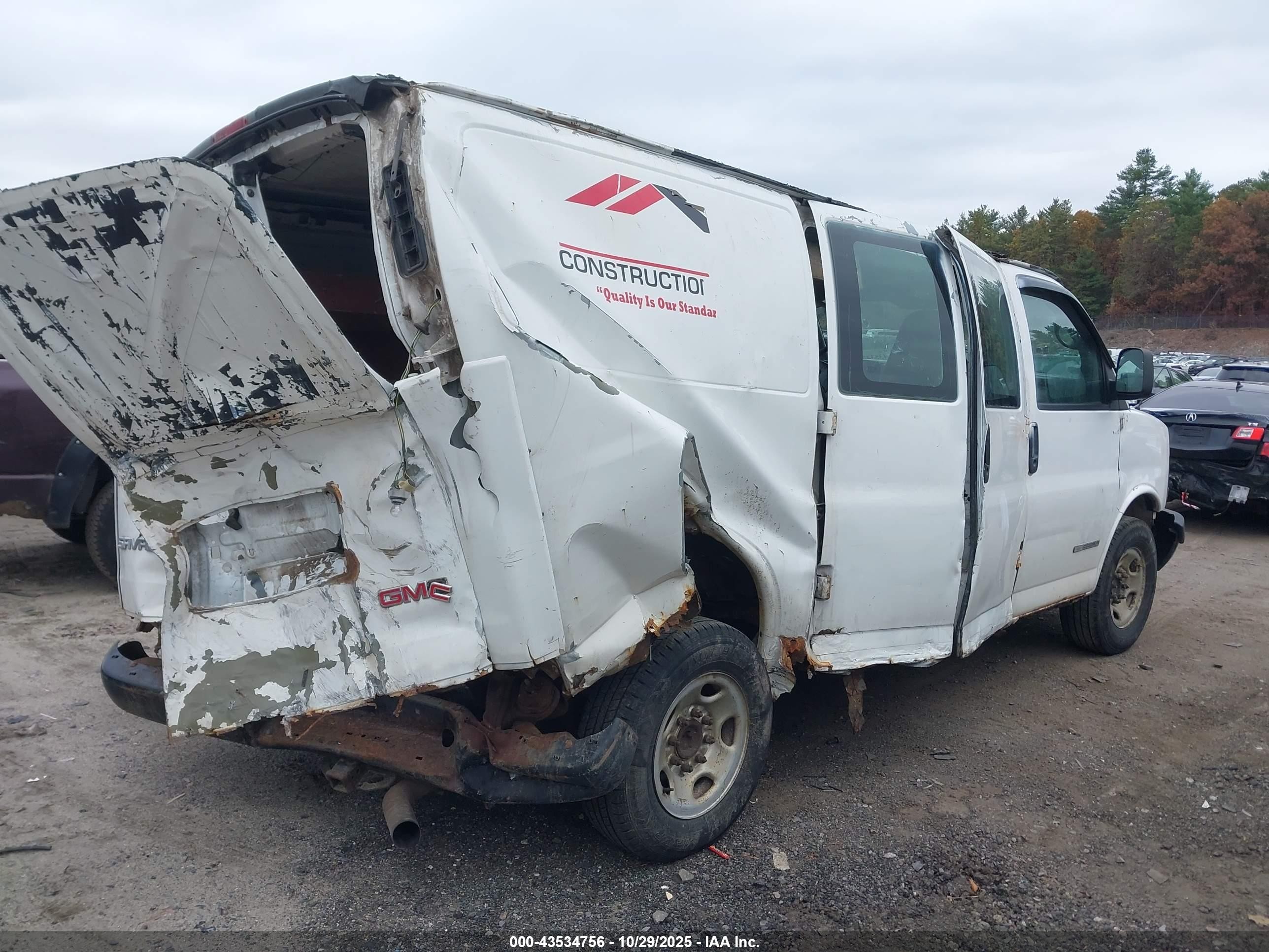 2005 Gmc Savana Standard White vin: 1GTGG25UX51110217