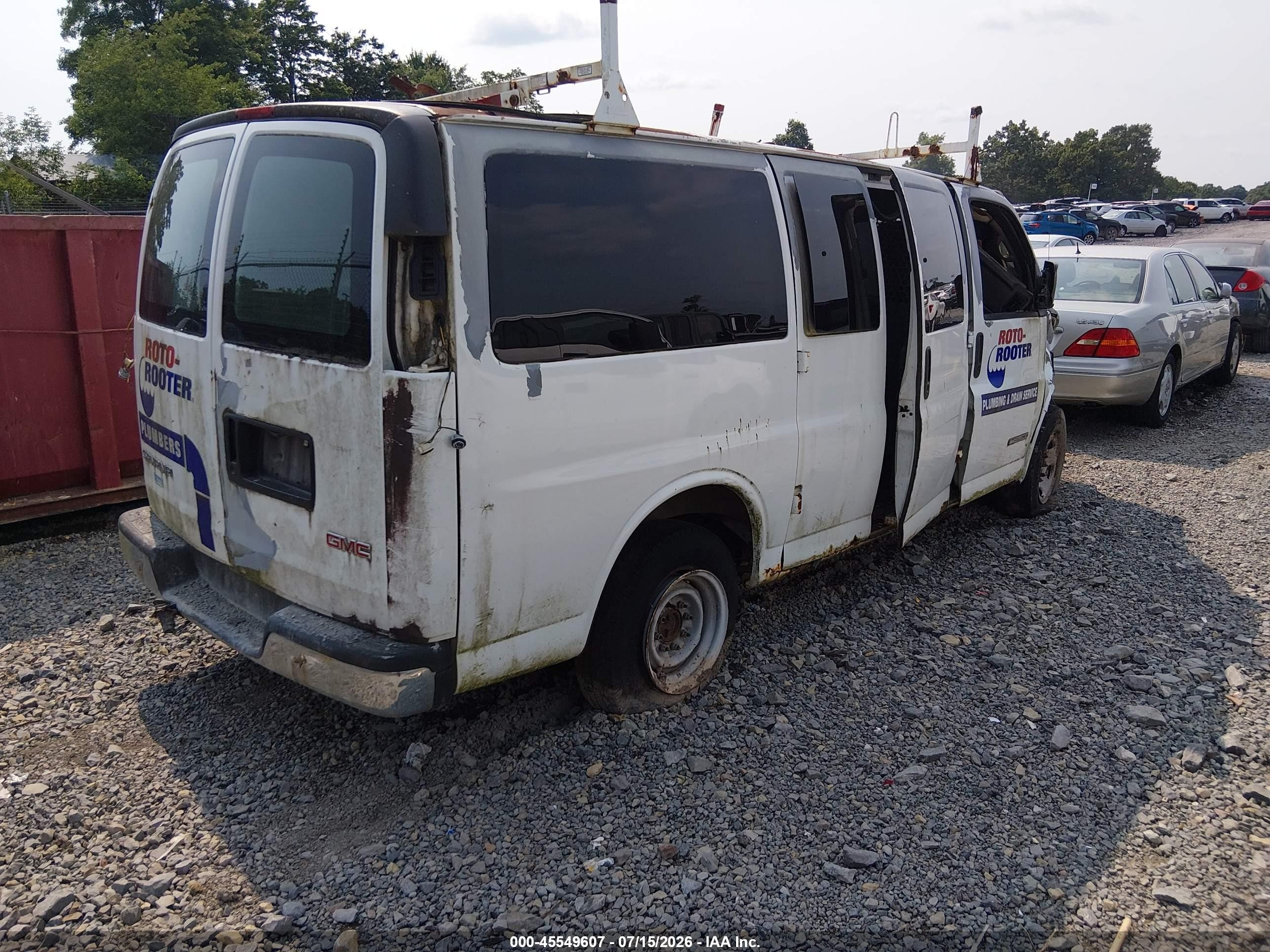 2004 Gmc Savana Standard White vin: 1GTGG25V041100139