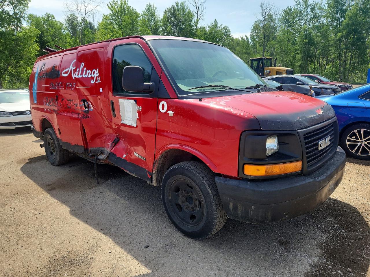 2005 Gmc Savana G2500 Red vin: 1GTGG25V351135467