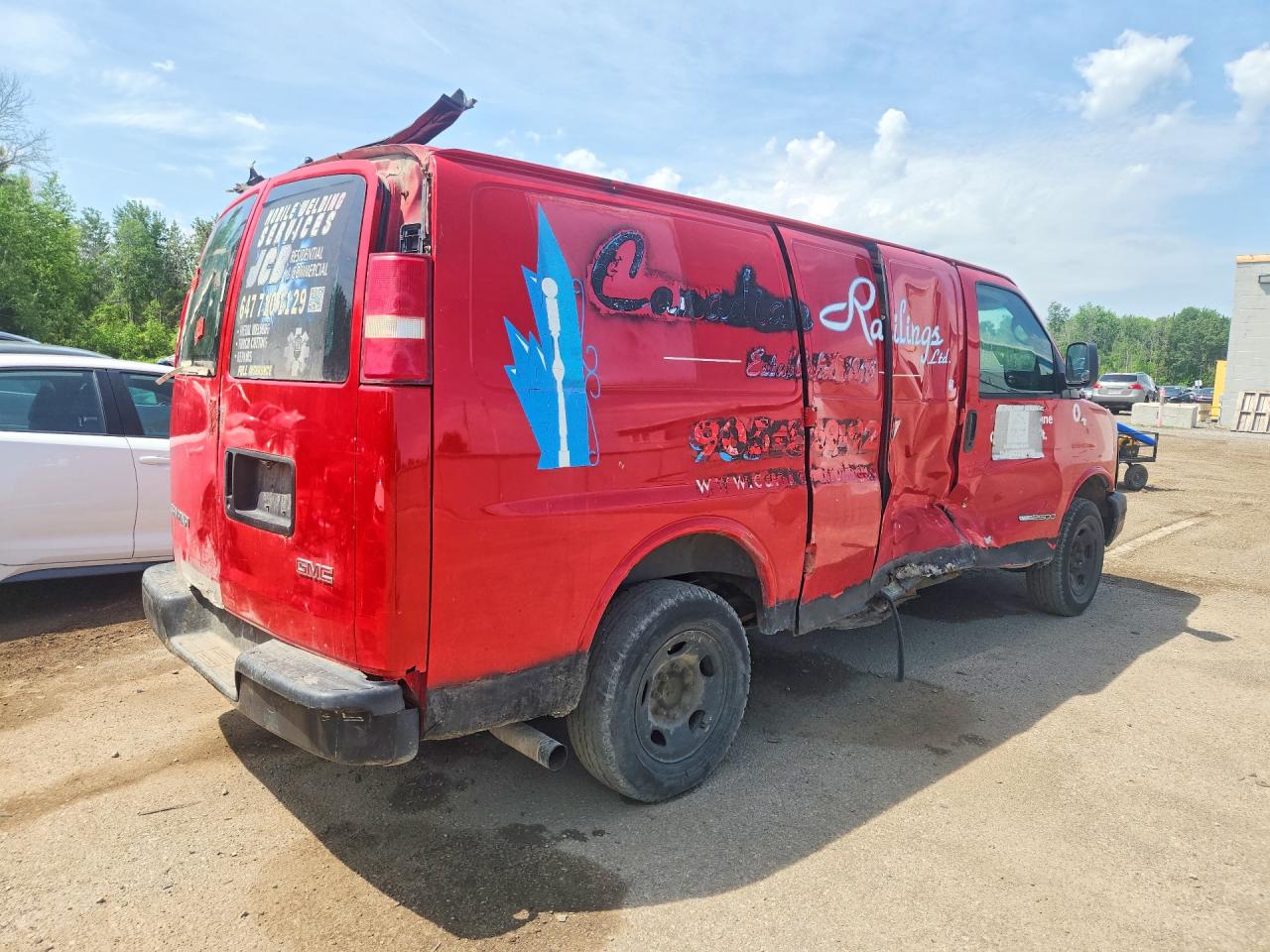 2005 Gmc Savana G2500 Red vin: 1GTGG25V351135467