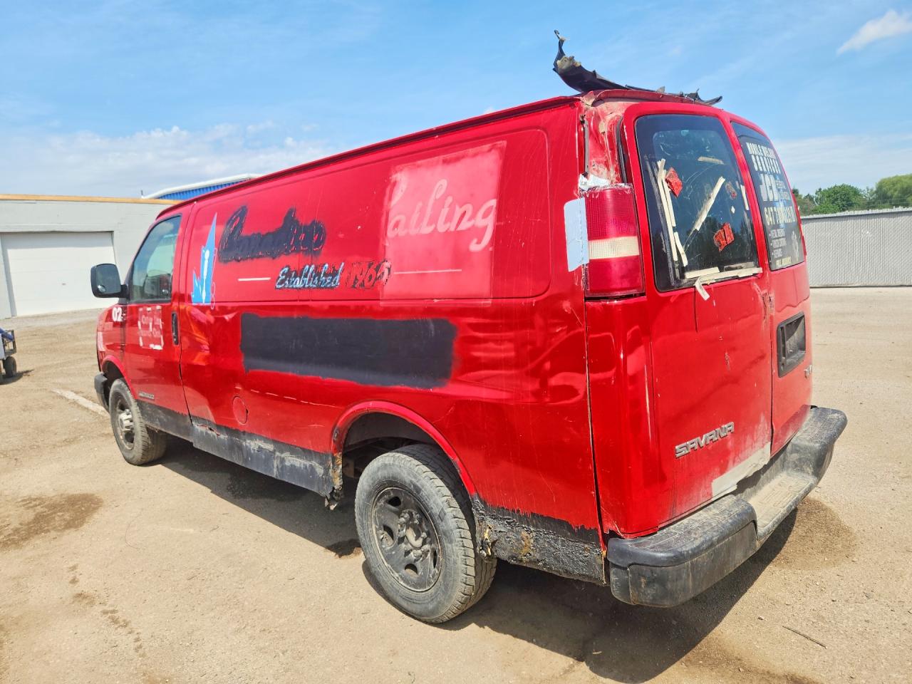 2005 Gmc Savana G2500 Red vin: 1GTGG25V351135467