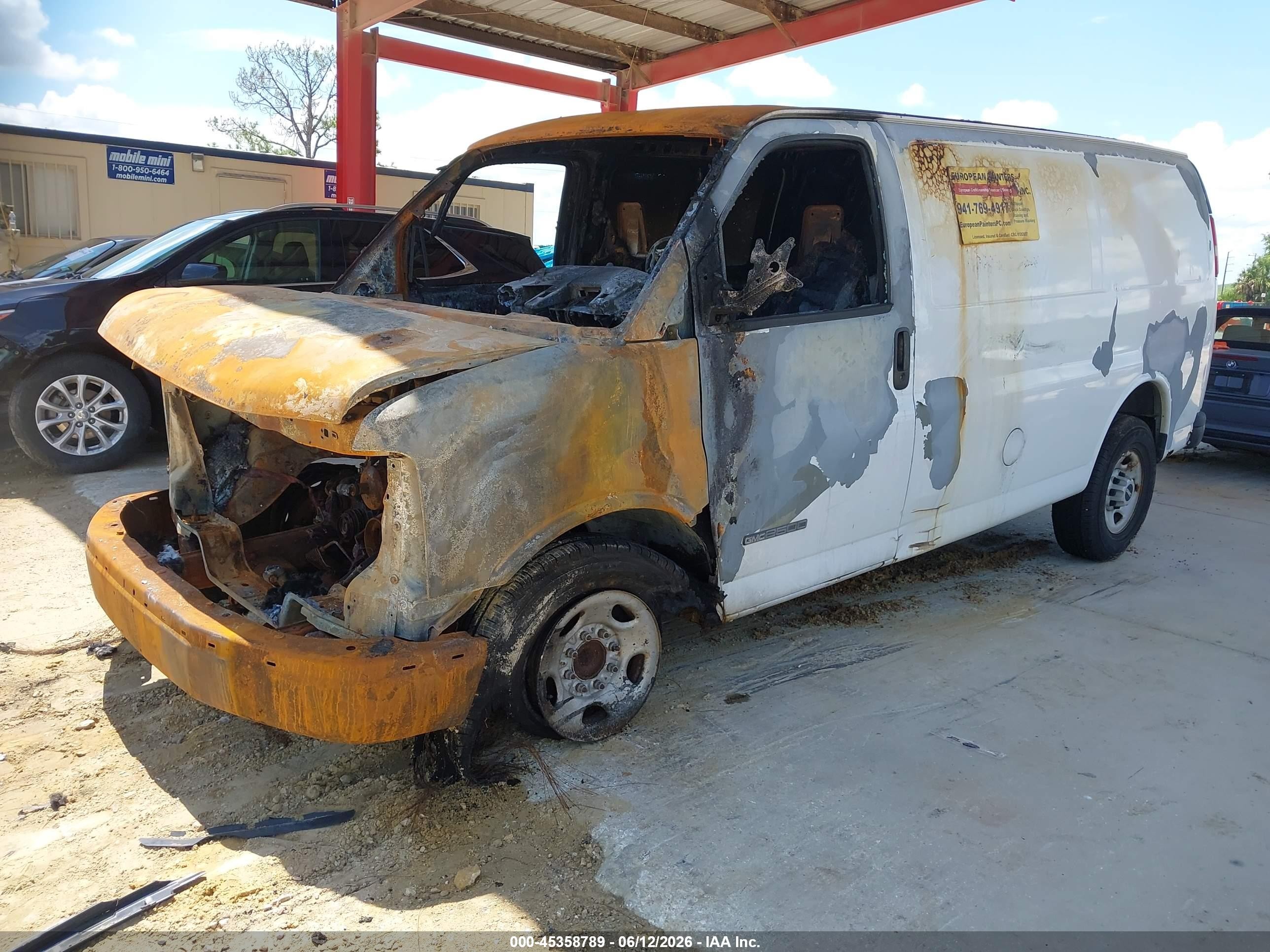 2006 Gmc Savana Work Van Белый vin: 1GTGG25V561203236