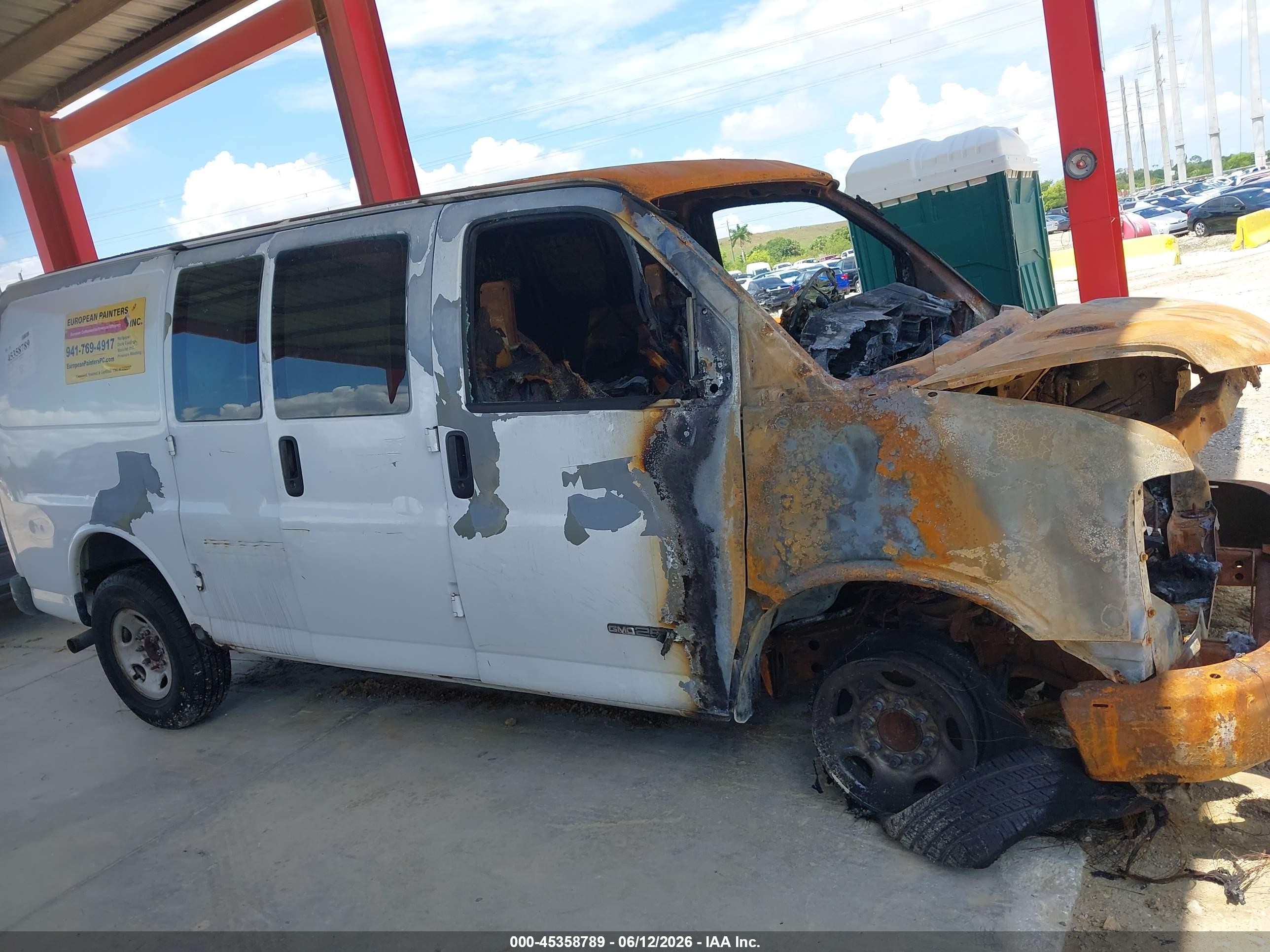 2006 Gmc Savana Work Van Белый vin: 1GTGG25V561203236